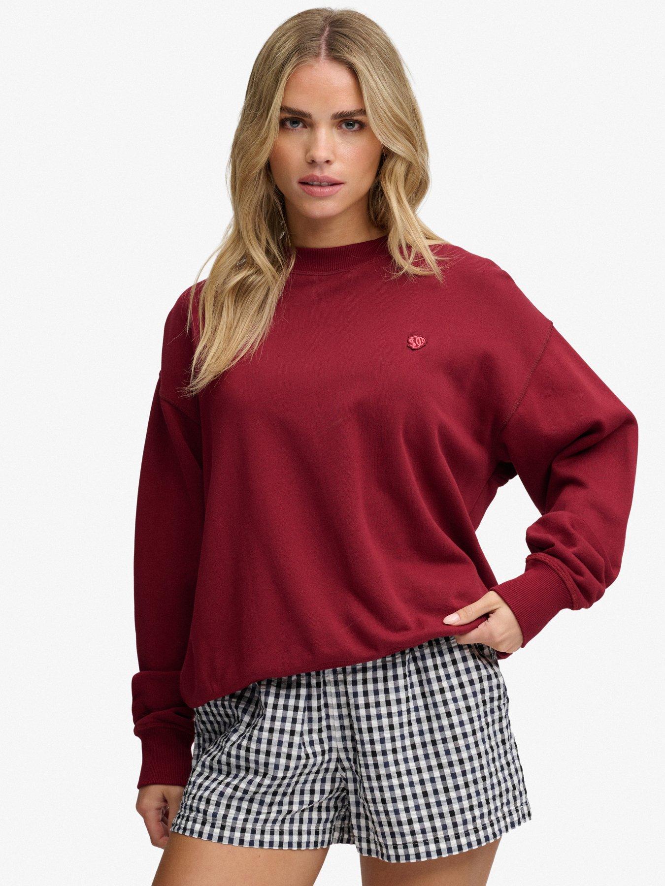 Image 1 of 6 of Superdry Essential Heritage Crew - Red