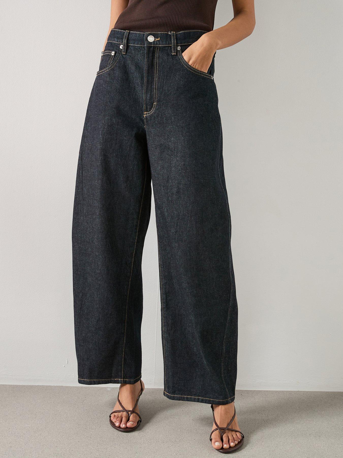 Image 3 of 6 of Mango Low-rise Balloon Jeans - Blue