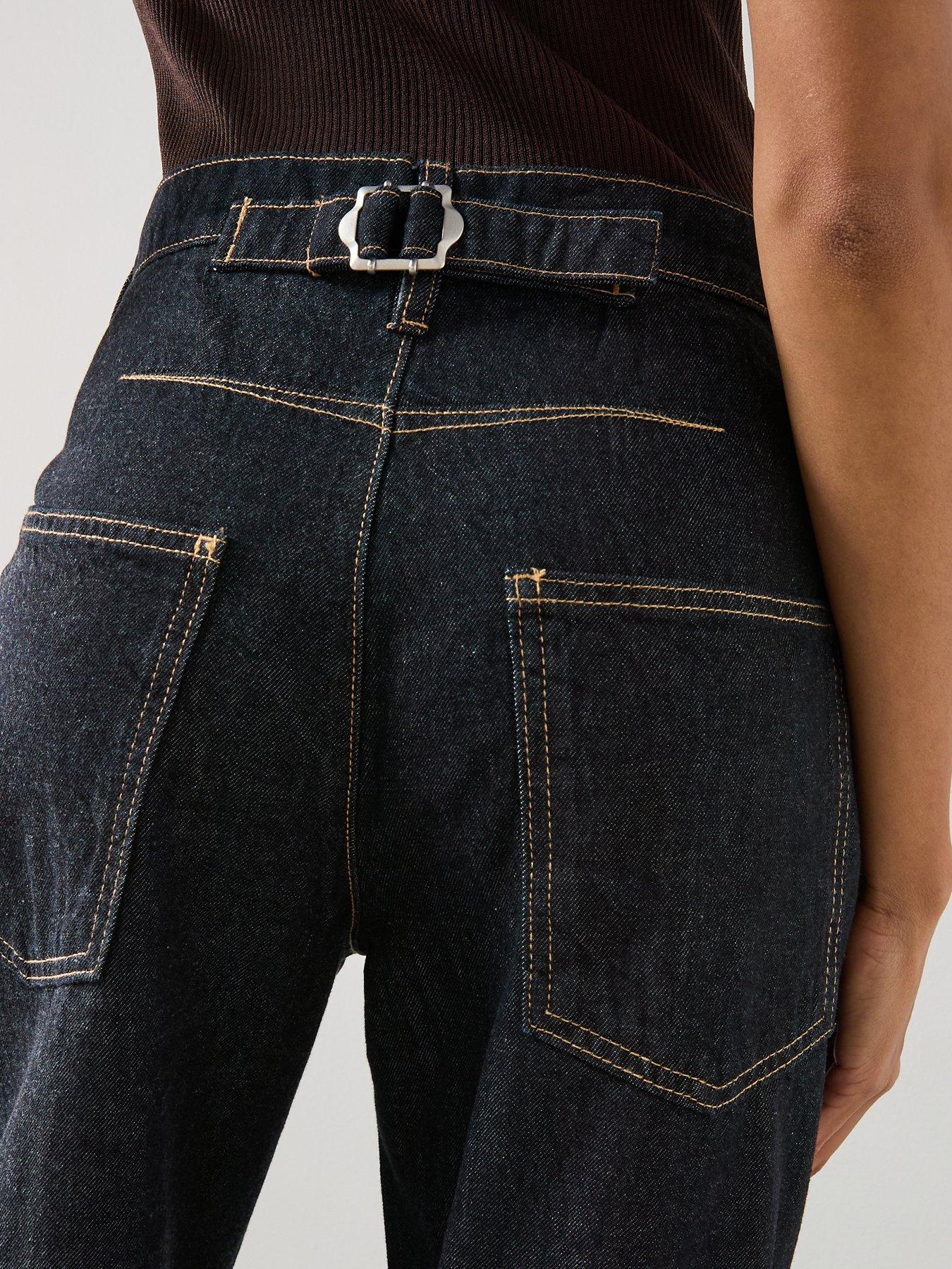 Image 4 of 6 of Mango Low-rise Balloon Jeans - Blue