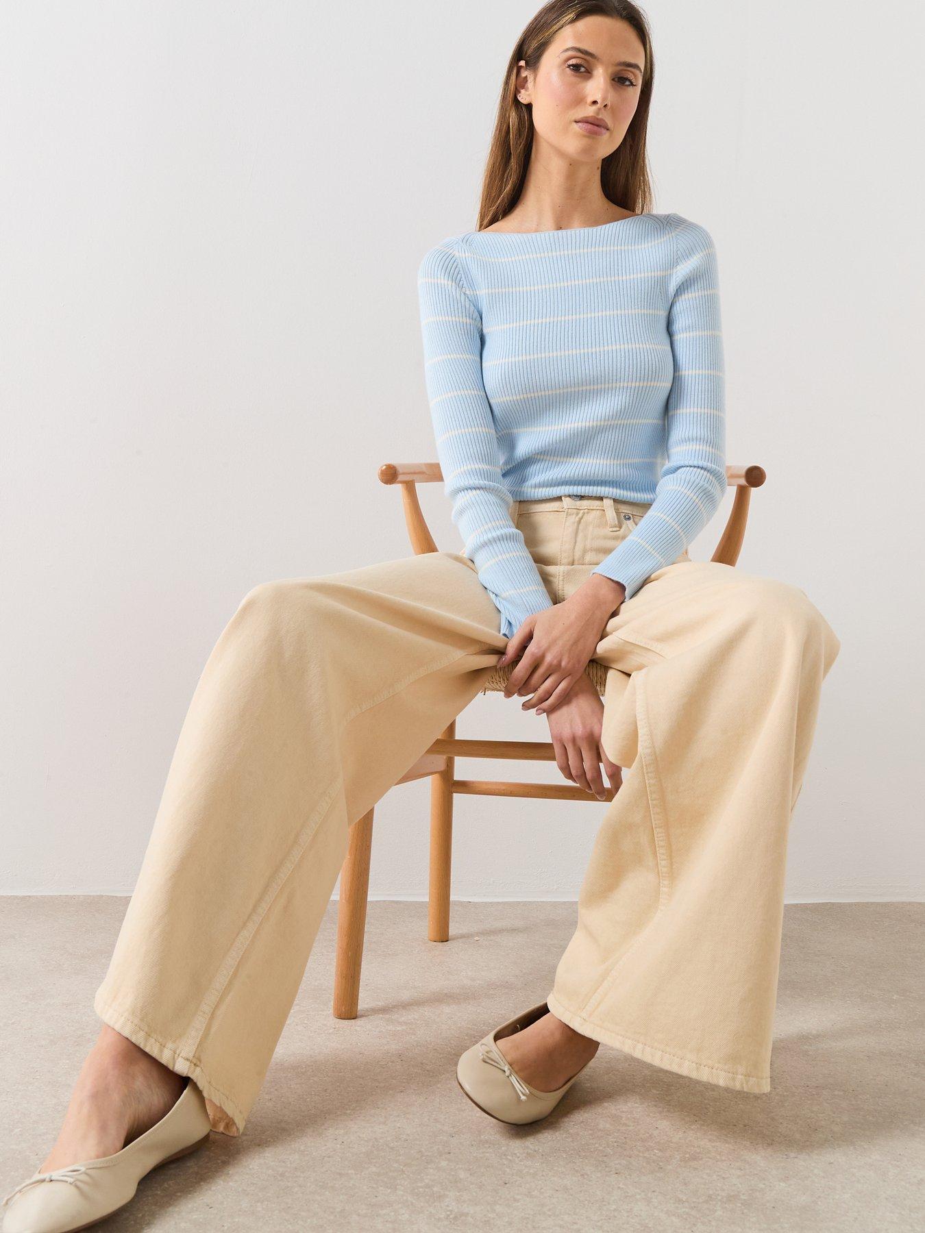 Image 3 of 6 of Mango Wide Leg Mid-Rise Jeans - Yellow
