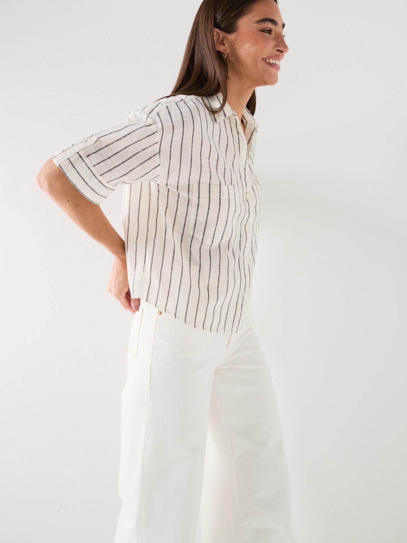 only-onltizana-stripe-ss-shirt-wvn-noosdetail