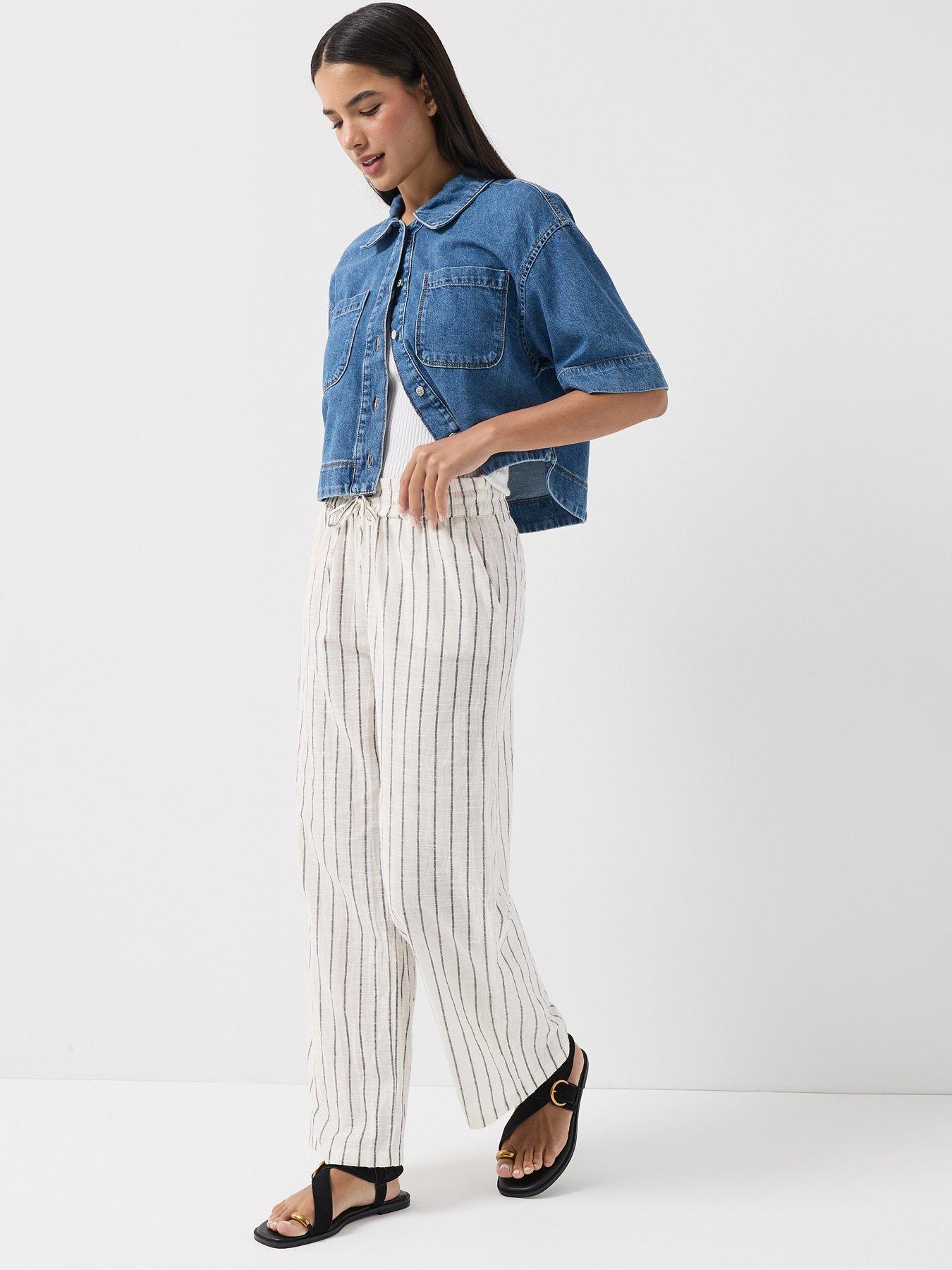 only-onltizana-stripe-loose-pants-greydetail