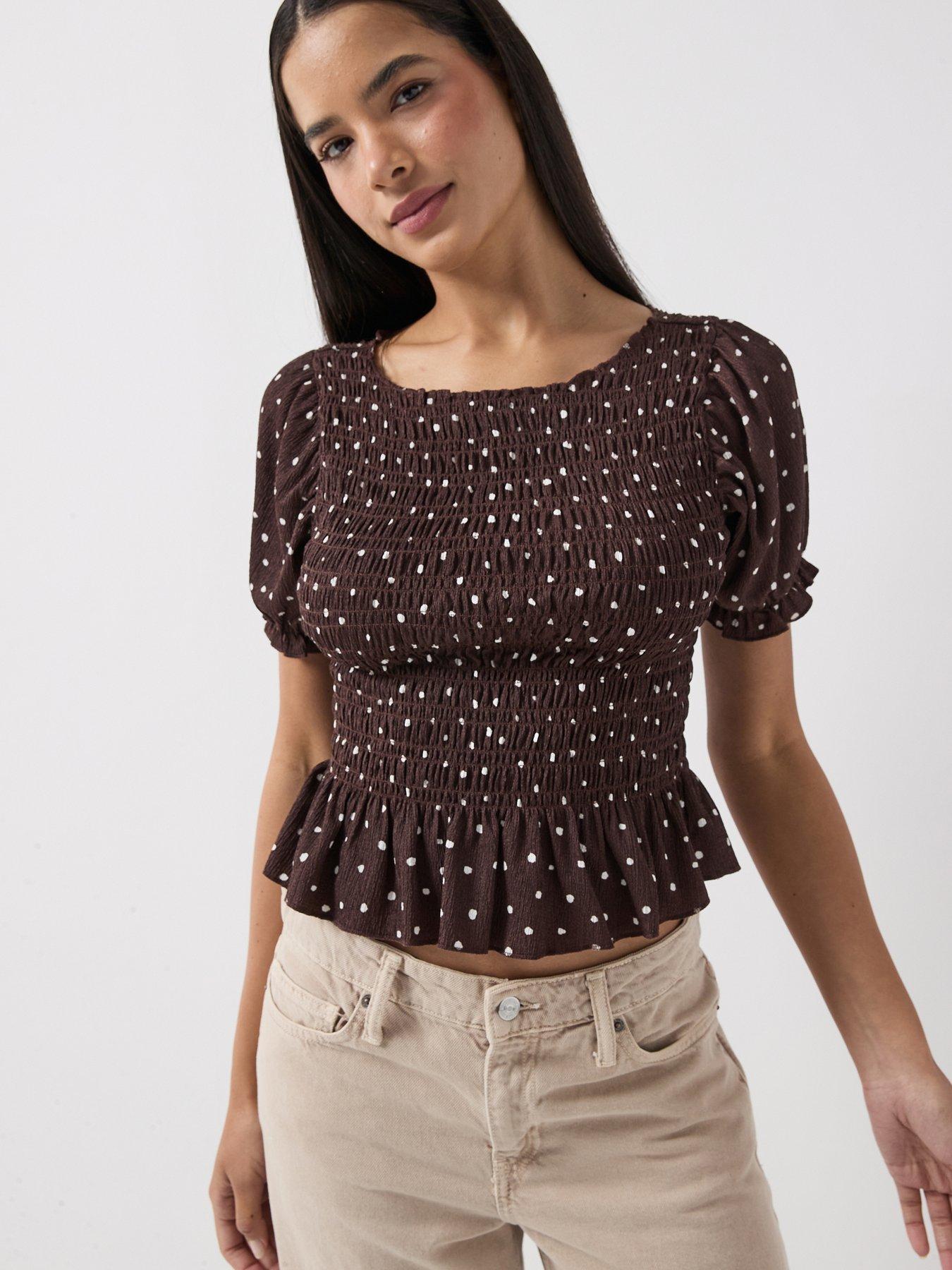 Only Onlmolly S/s Smock Top Jrs