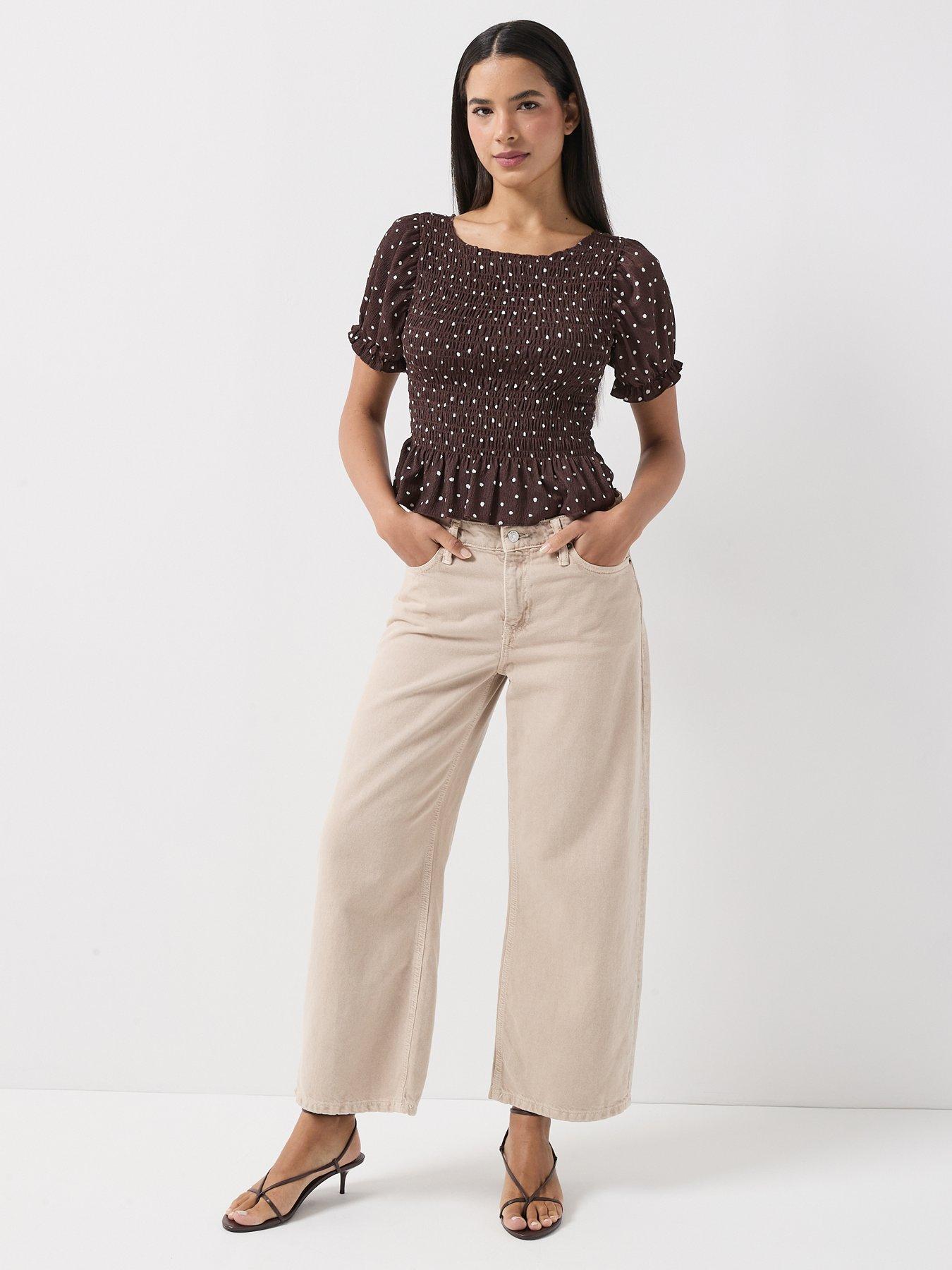 Image 3 of 6 of Only Onlmolly S/s Smock Top Jrs