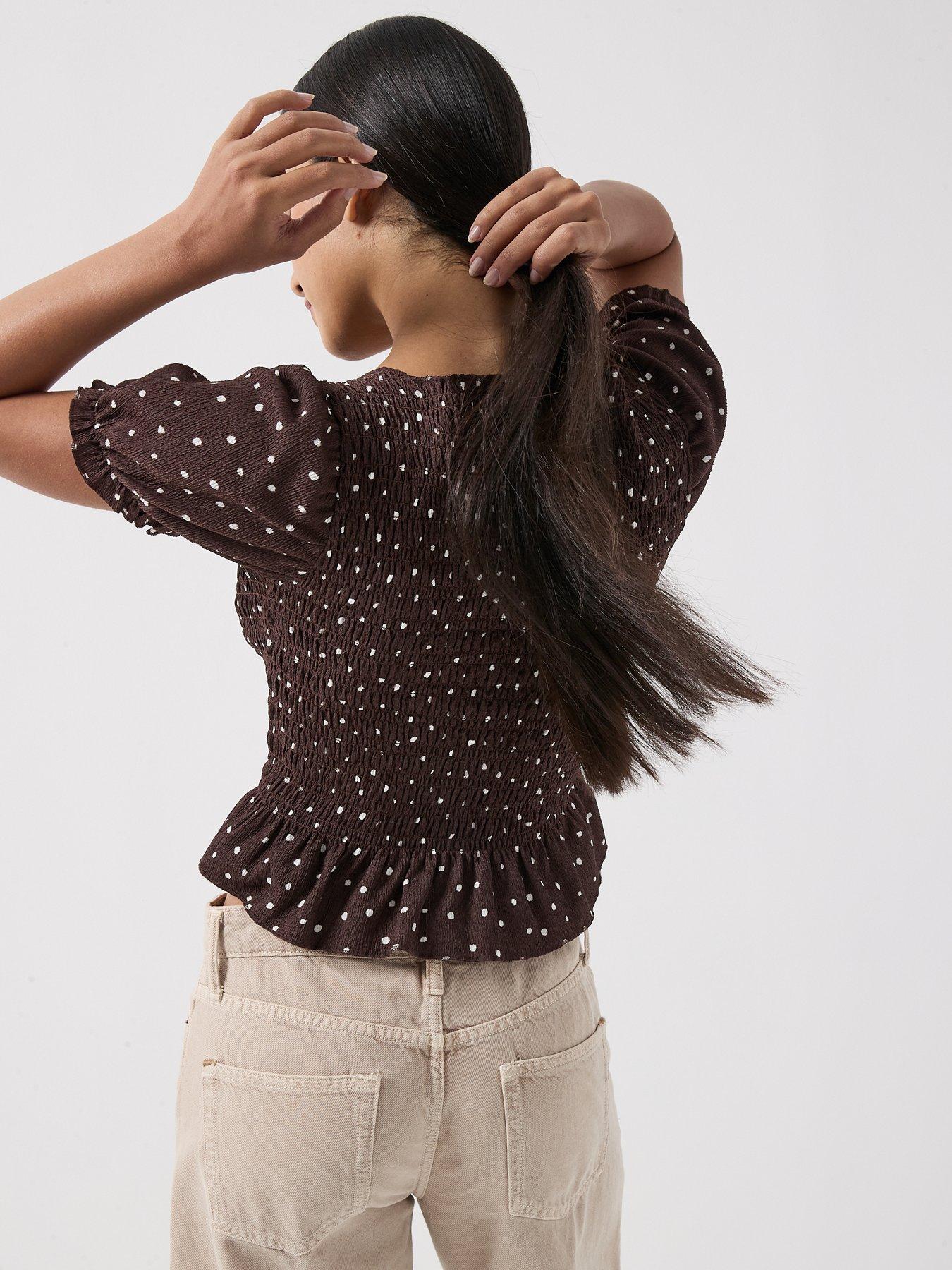 Image 5 of 6 of Only Onlmolly S/s Smock Top Jrs