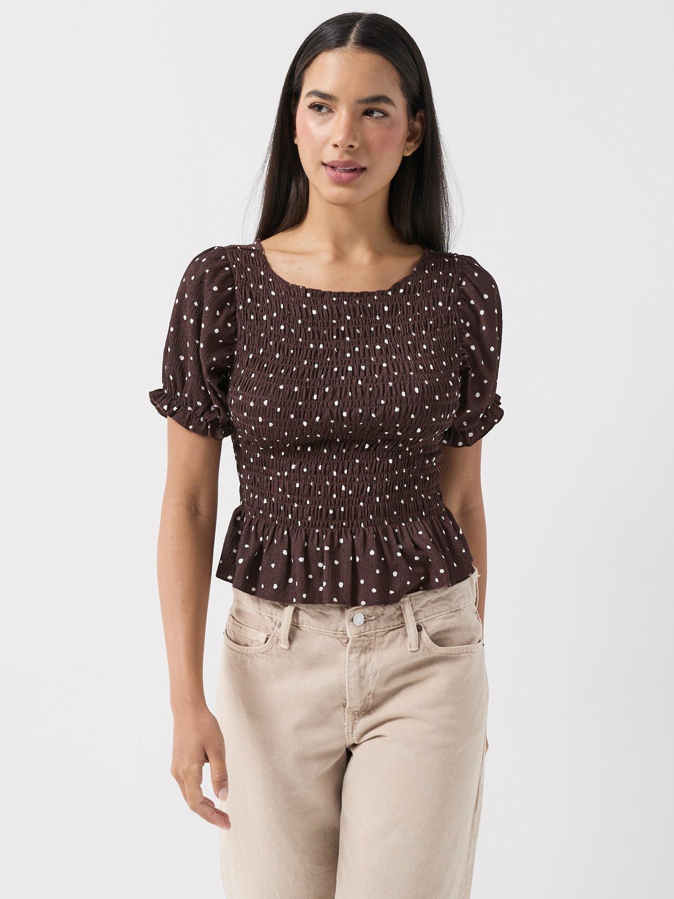 Image 6 of 6 of Only Onlmolly S/s Smock Top Jrs