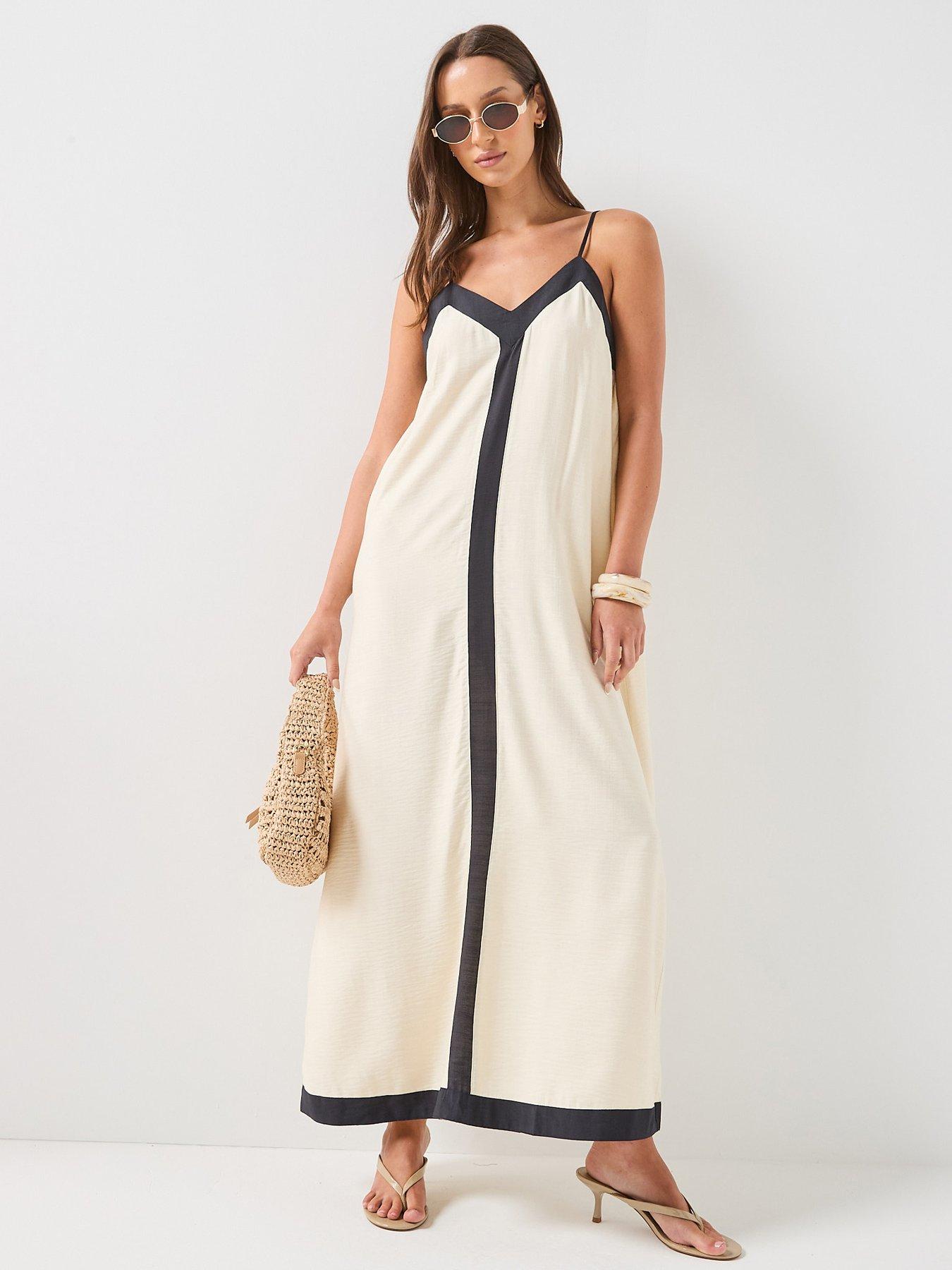 Image 1 of 6 of Vero Moda Vmdenise Singlet Ankle Dress Wvn Btq Ga