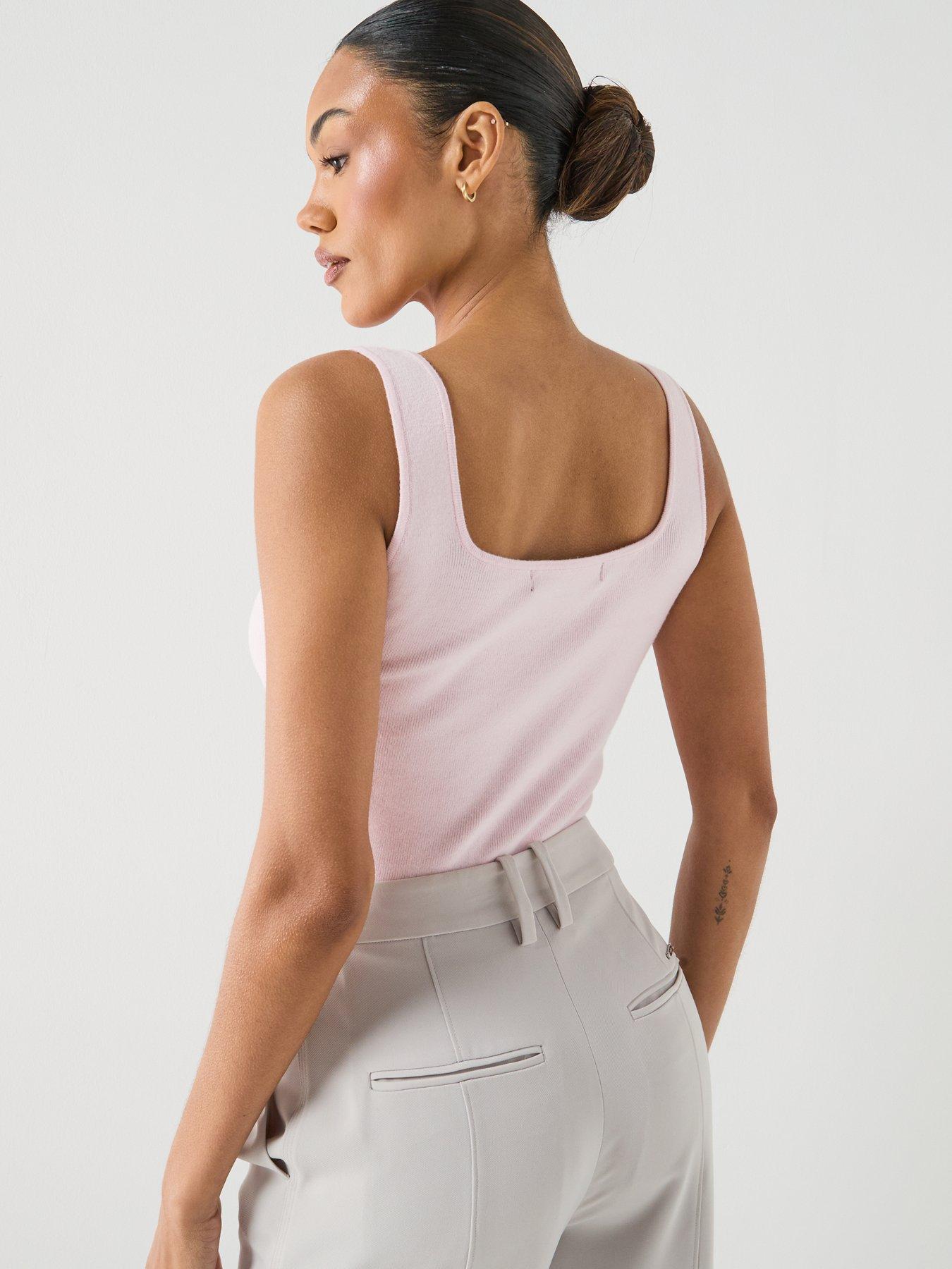 Image 2 of 5 of Vero Moda Vmmelessa Square Neck Top - Pink