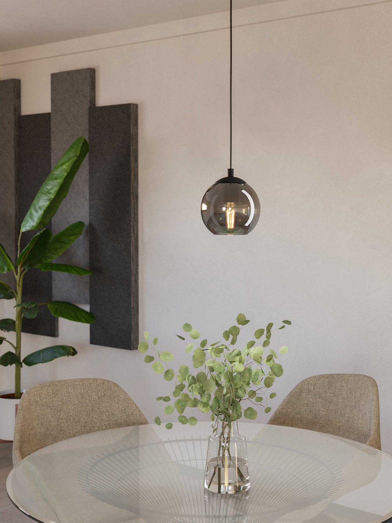 eglo-ariscani-smoked-glass-single-pendantfront