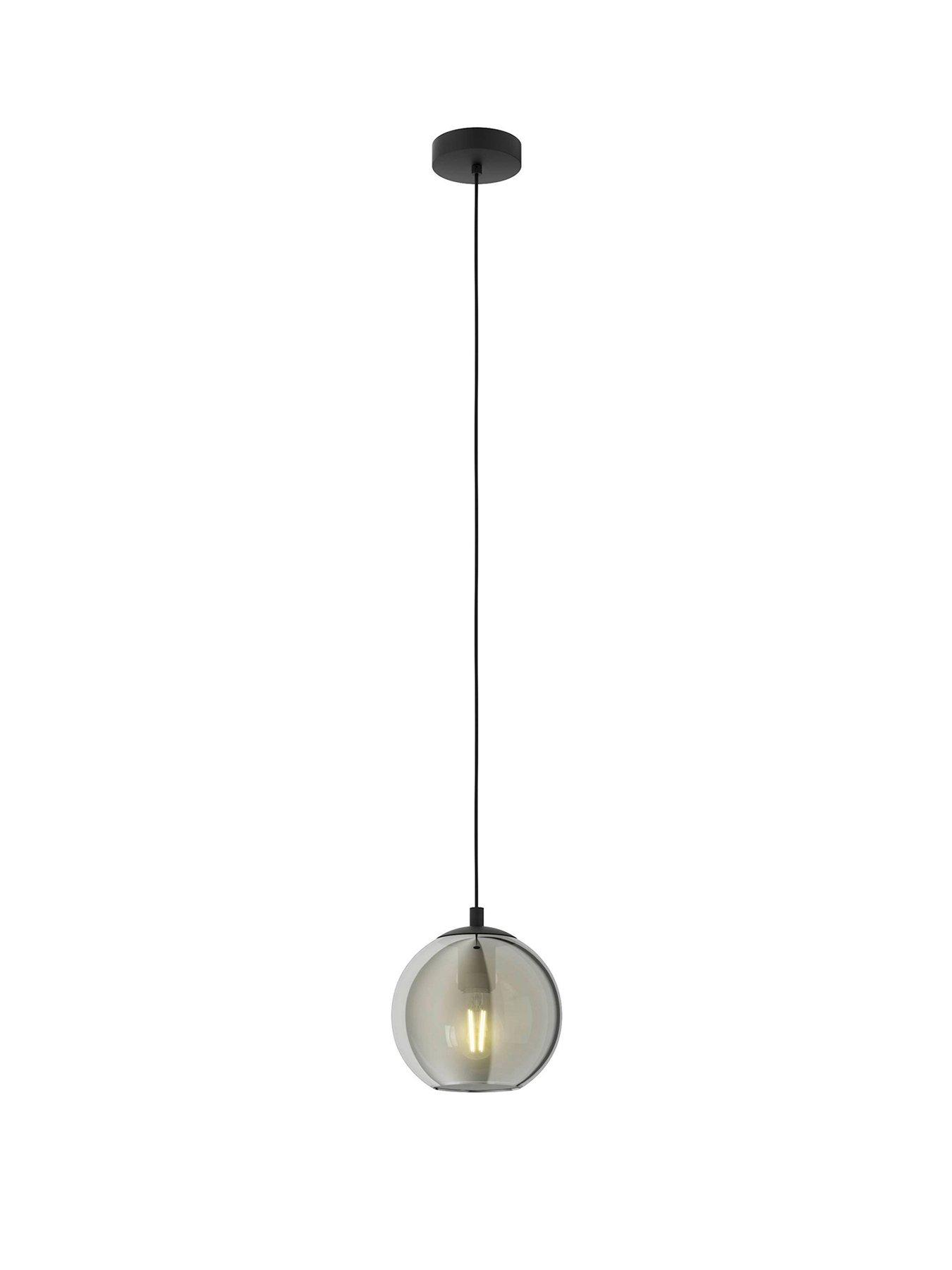 eglo-ariscani-smoked-glass-single-pendantstillFront