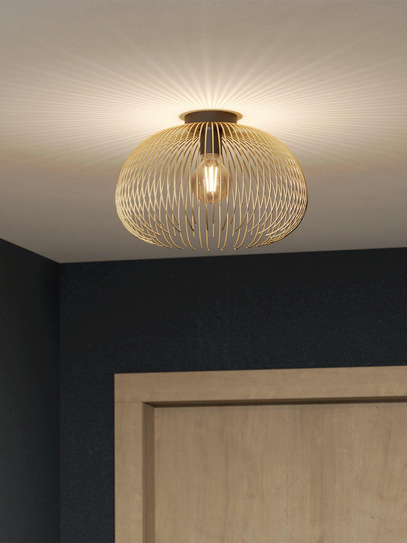 Eglo Venezuela Spherical Gold & Black Ceiling Light