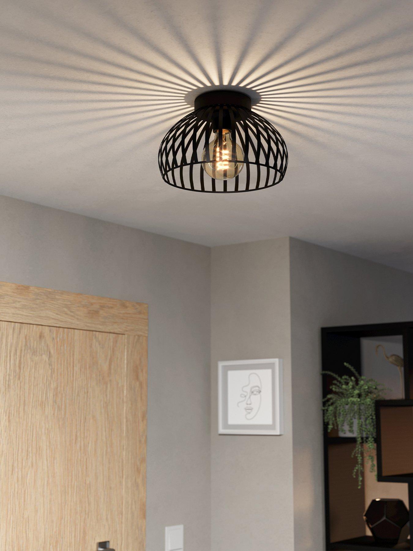 eglo-mogano-3-wireframe-black-flush-ceiling-light-28-cmfront