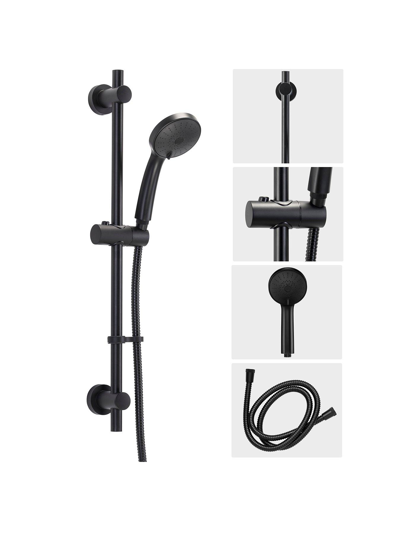 croydex-presion-pressure-boost-5-function-shower-set-black