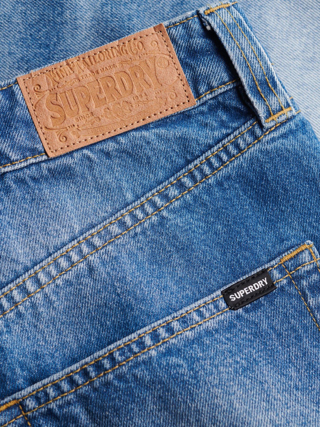 Image 7 of 7 of Superdry Mid Rise Denim Short - Blue