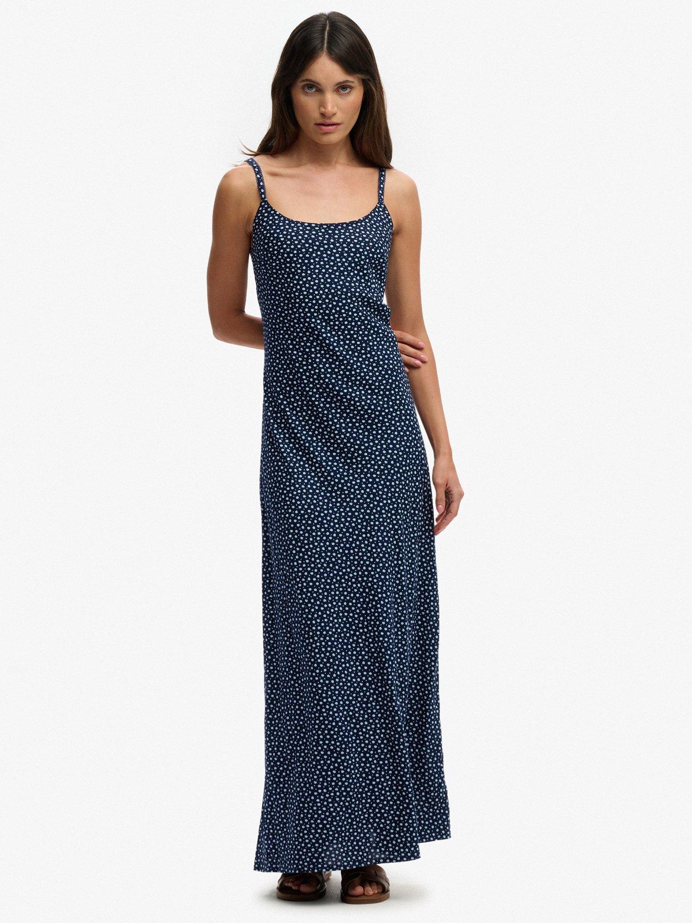 superdry-printed-cami-maxi-dress-bluefront