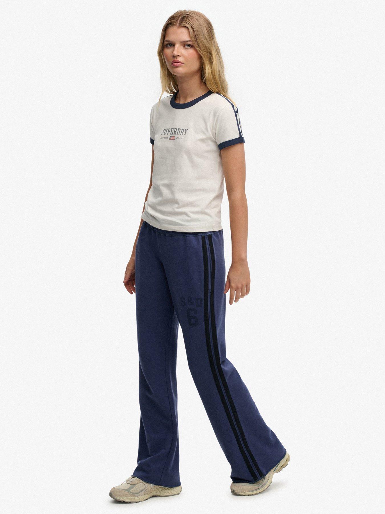 superdry-athletic-essentials-stripe-flare-joggers-bluedetail