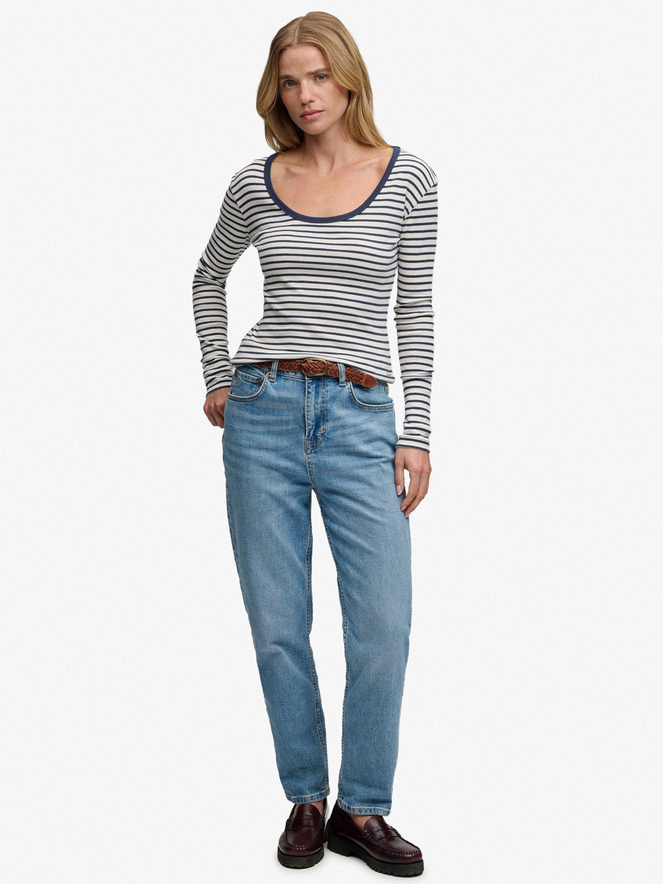 Image 3 of 6 of Superdry Ath Ess Striped Ls Top