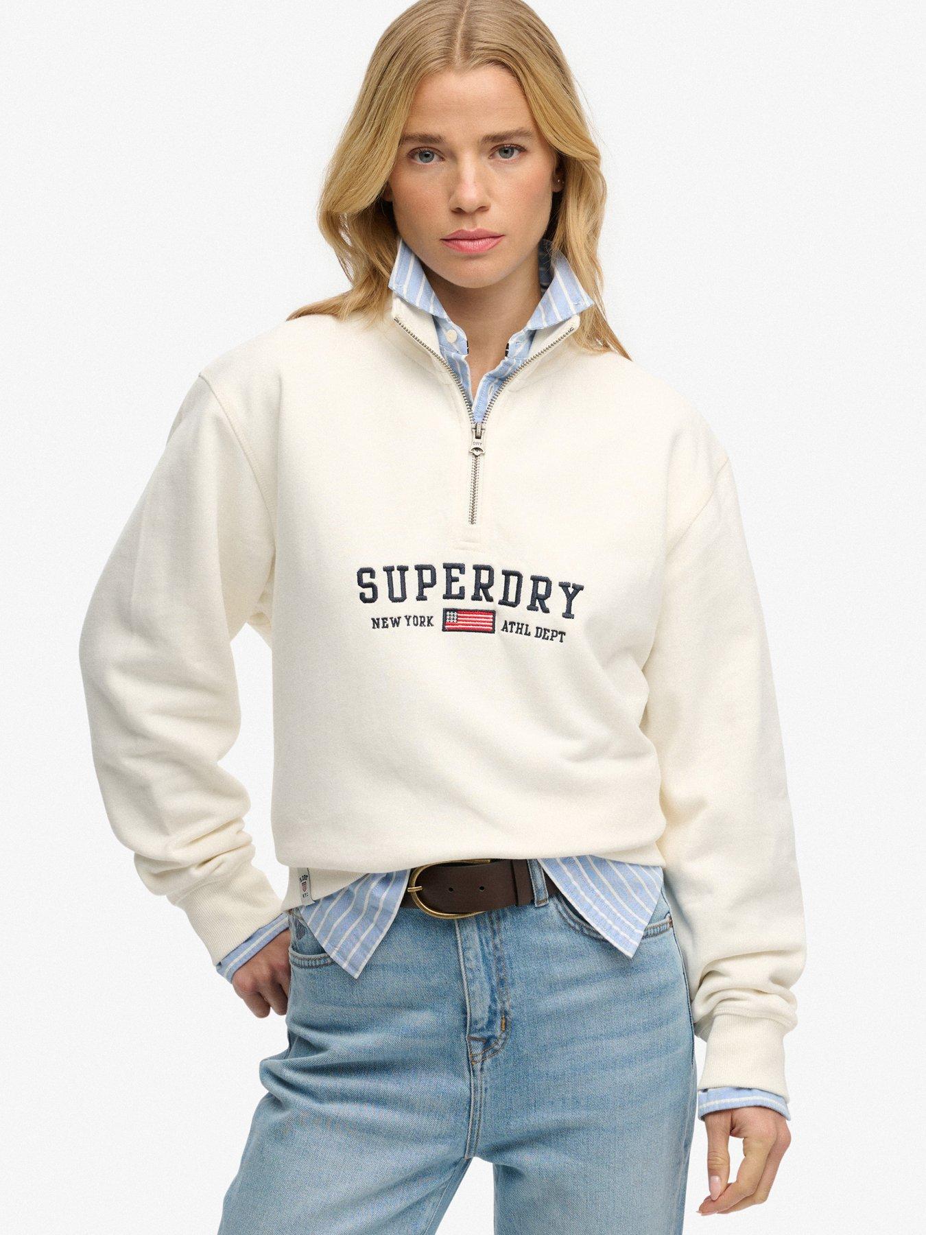 superdry-athletic-essentials-graphic-half-zip-sweatshirt-off-whitefront