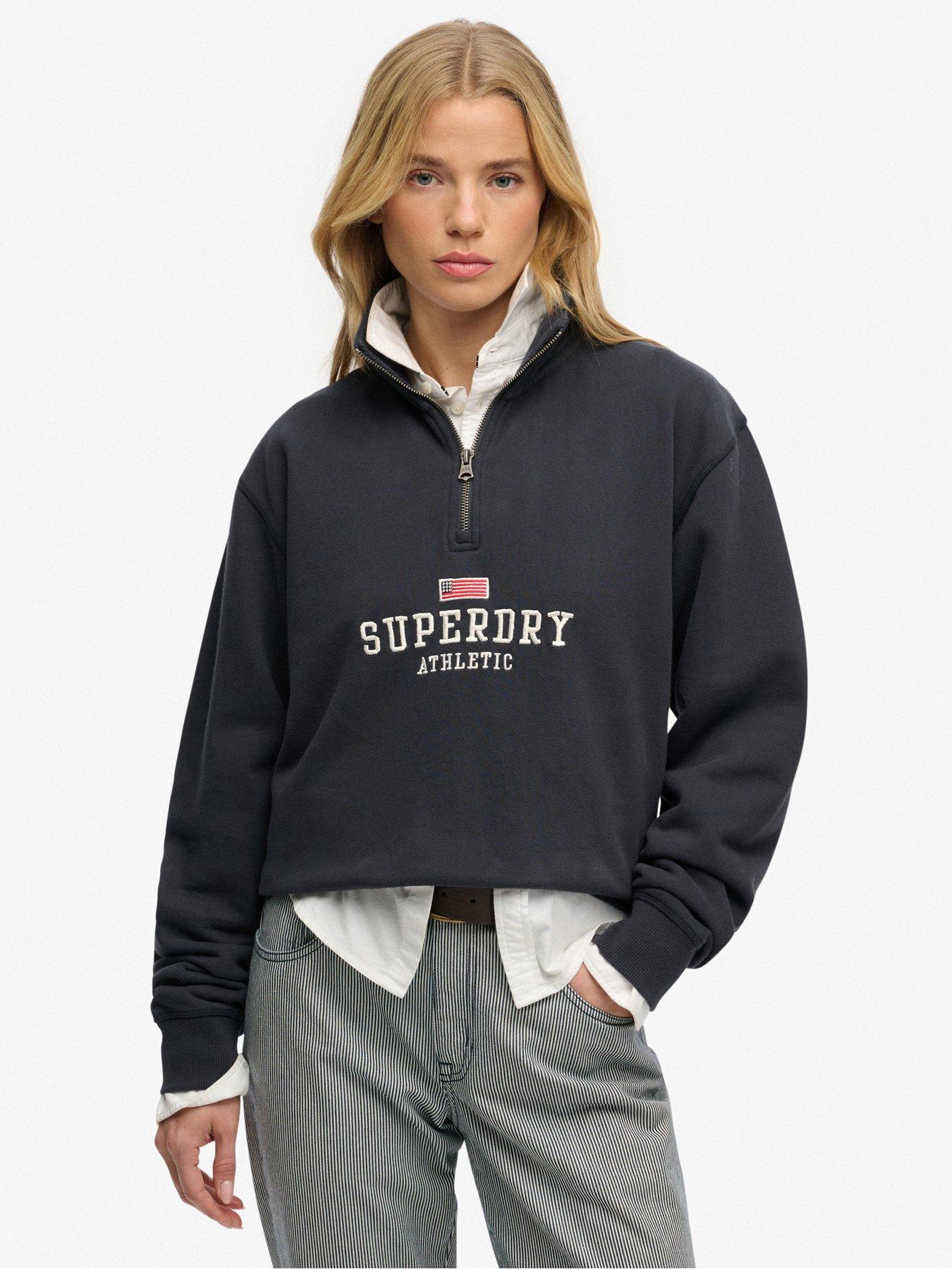 superdry-athletic-essentials-graphic-half-zip-sweatshirt-bluefront