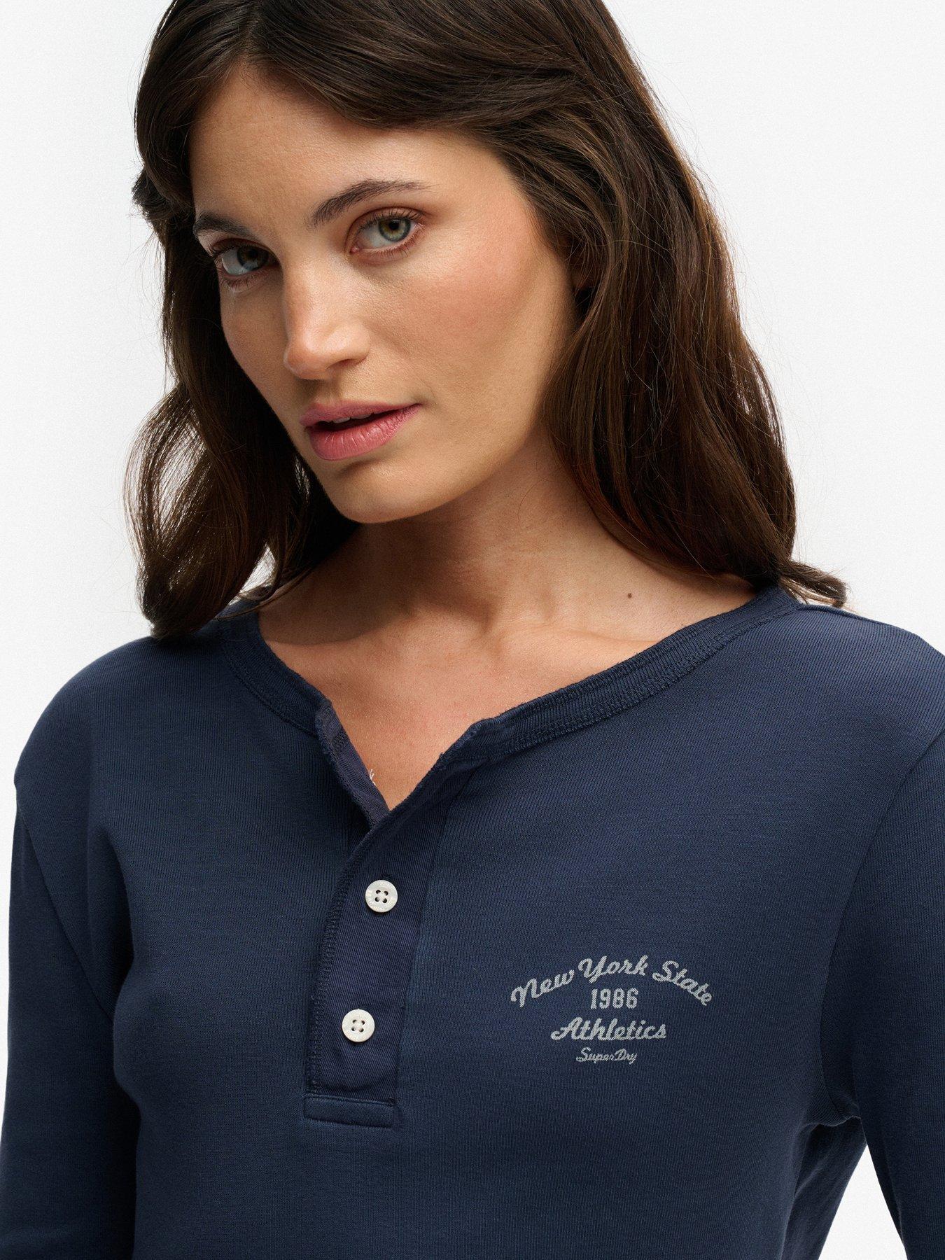 superdry-athletic-essentials-button-down-long-sleeve-top-bluedetail