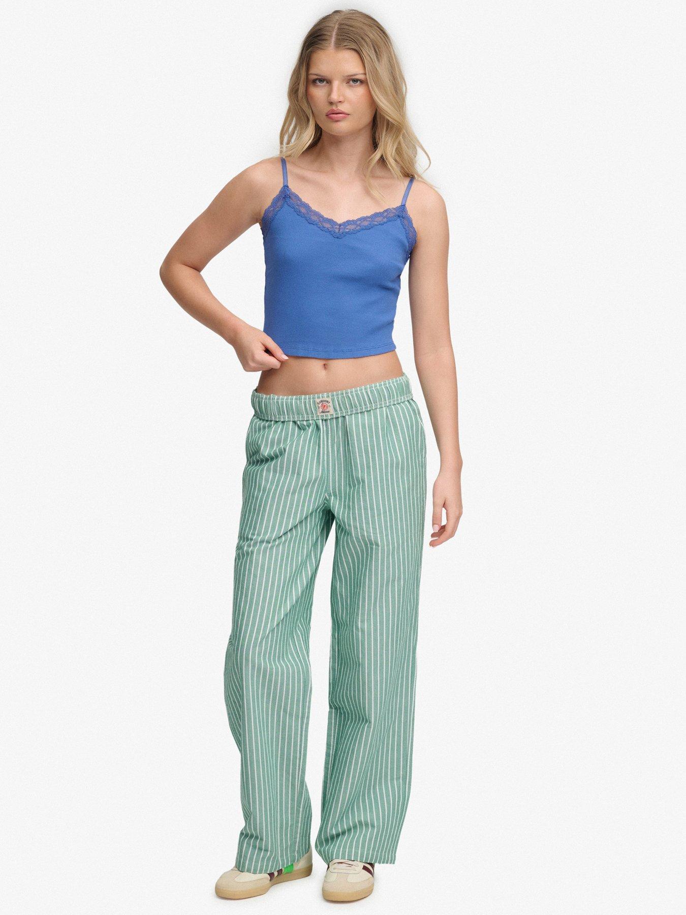 Image 3 of 6 of Superdry Essential Lace Trim Crop Cami