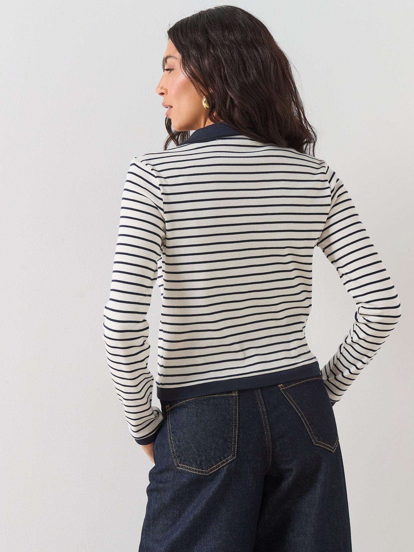 mango-striped-cardigan-with-jewel-buttons-bluestillFront