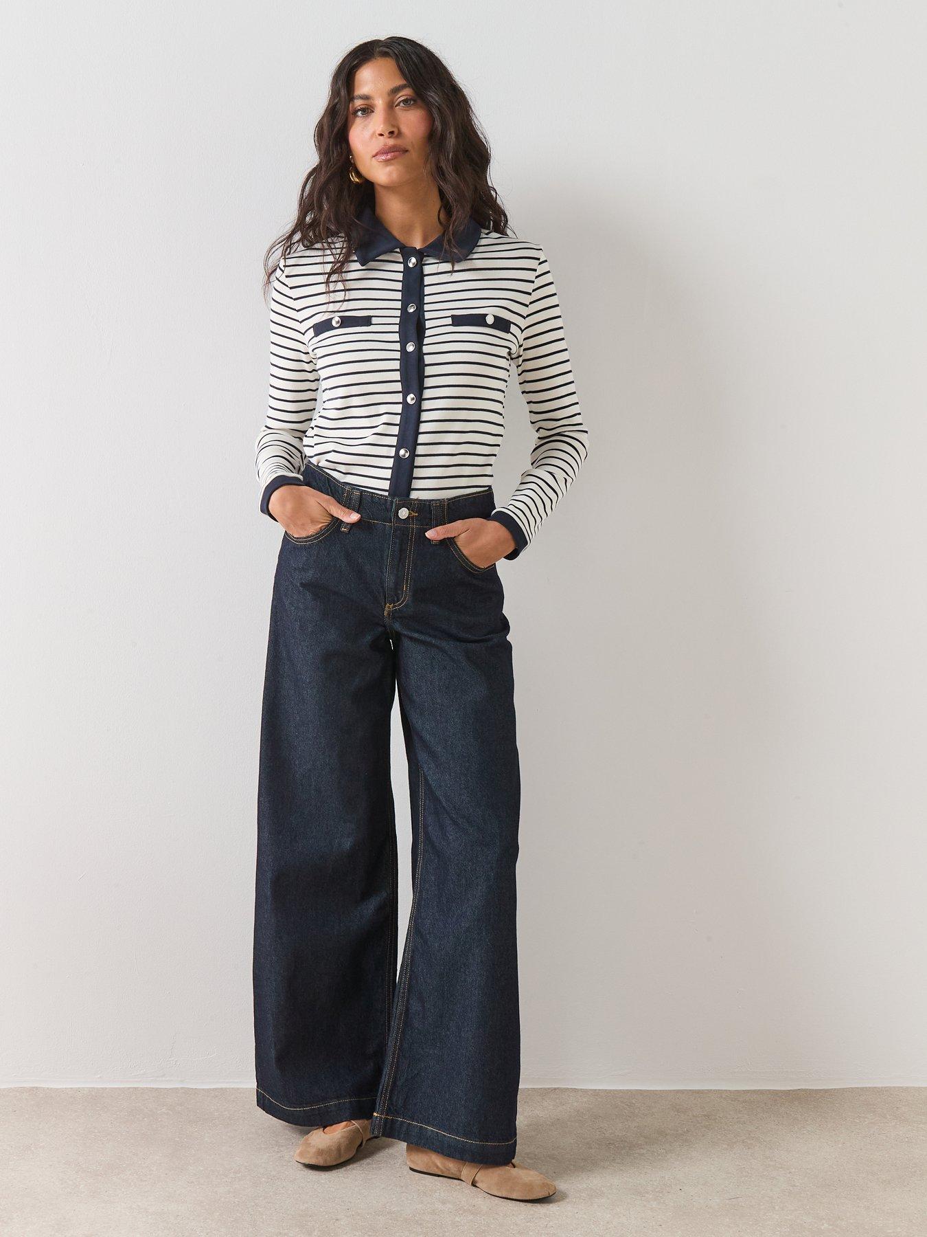 mango-striped-cardigan-with-jewel-buttons-blueback