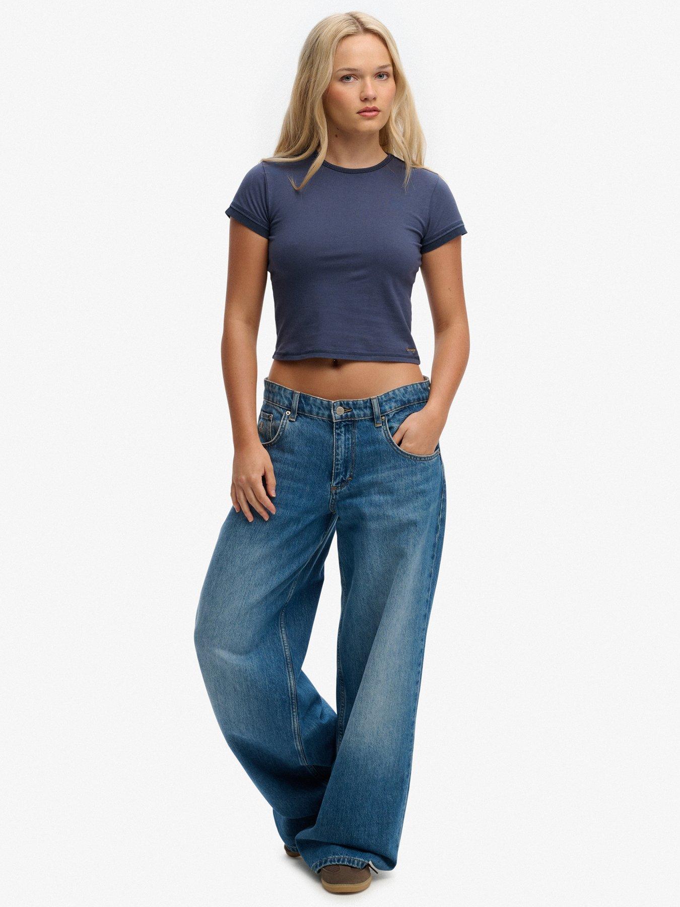 Image 3 of 5 of Superdry Athletic Essentials Layered Top - Blue
