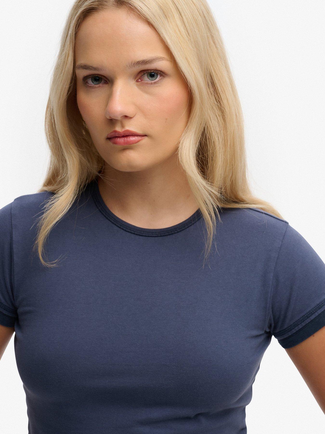 Image 5 of 5 of Superdry Athletic Essentials Layered Top - Blue