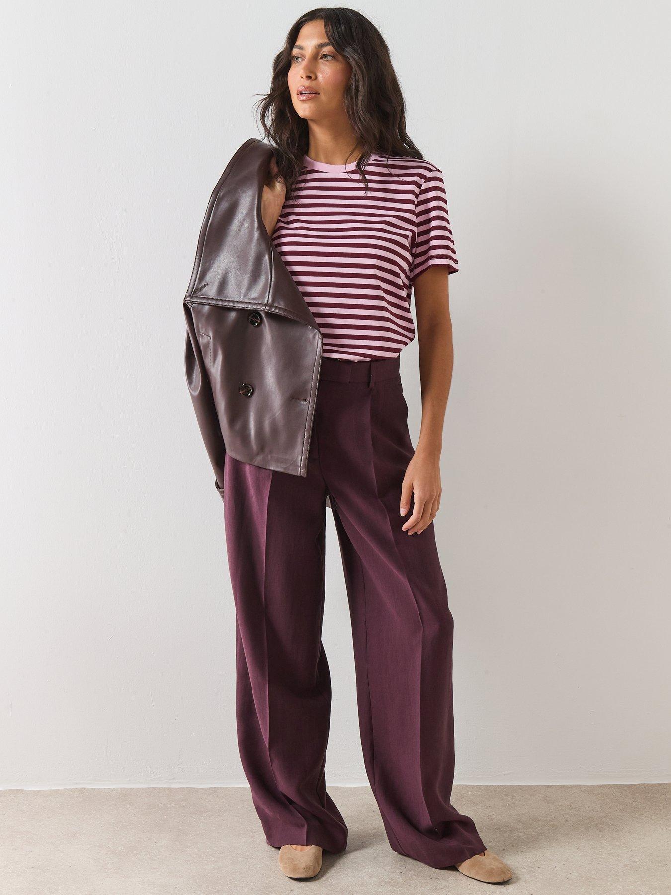 mango-striped-short-sleeved-t-shirt-pinkback