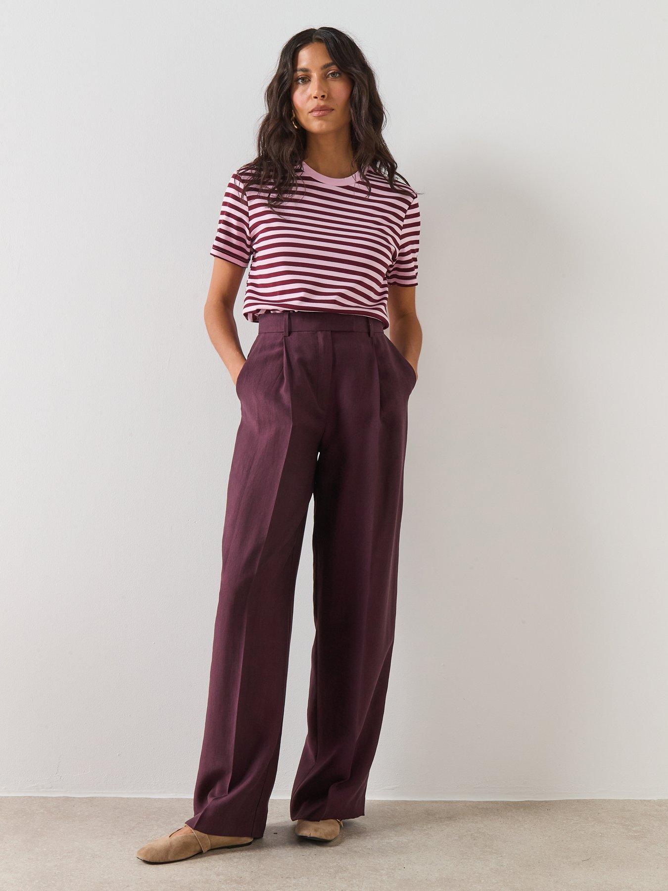 mango-striped-short-sleeved-t-shirt-pinkdetail