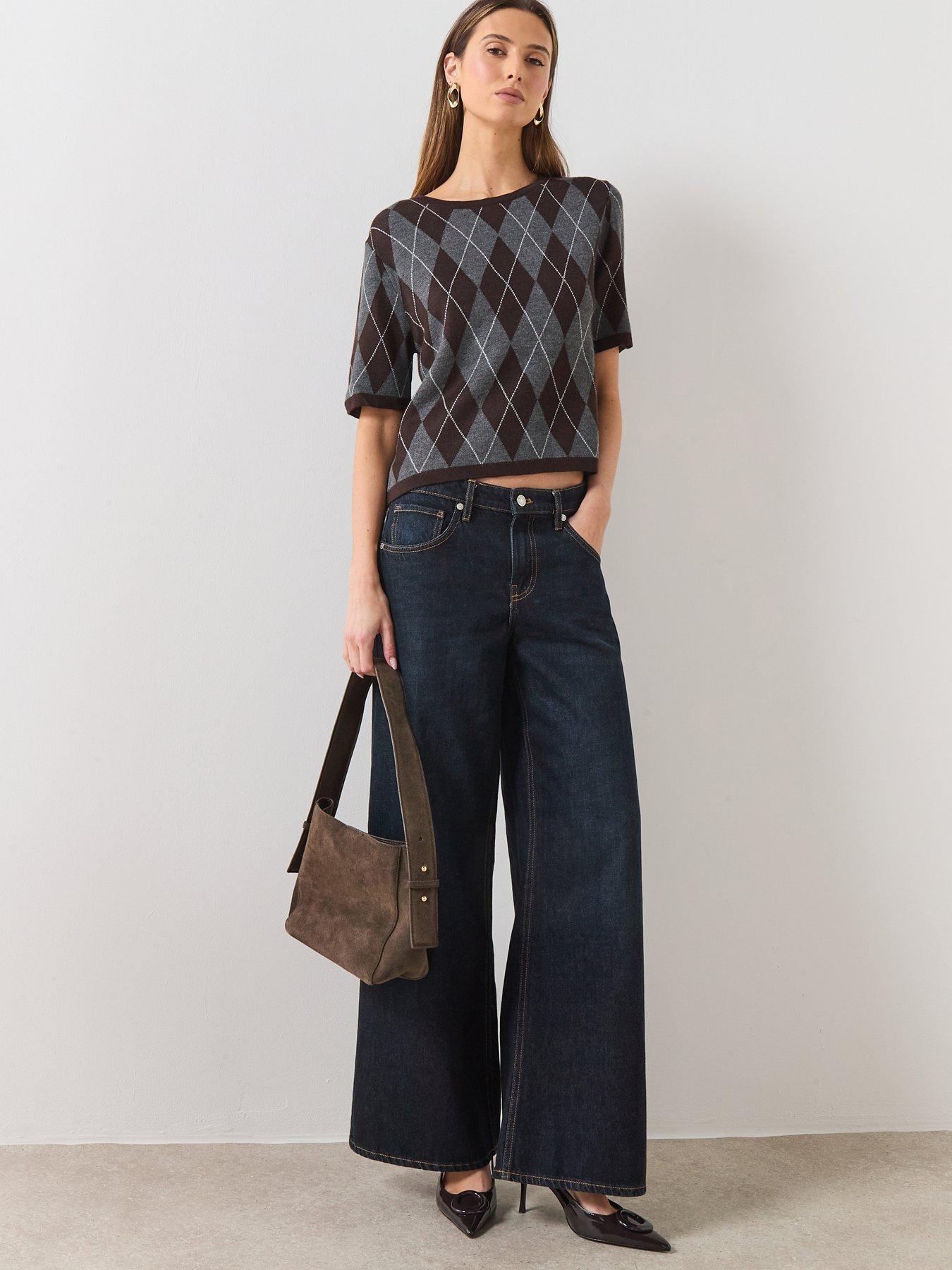 mango-short-sleeved-argyle-sweater-greyback