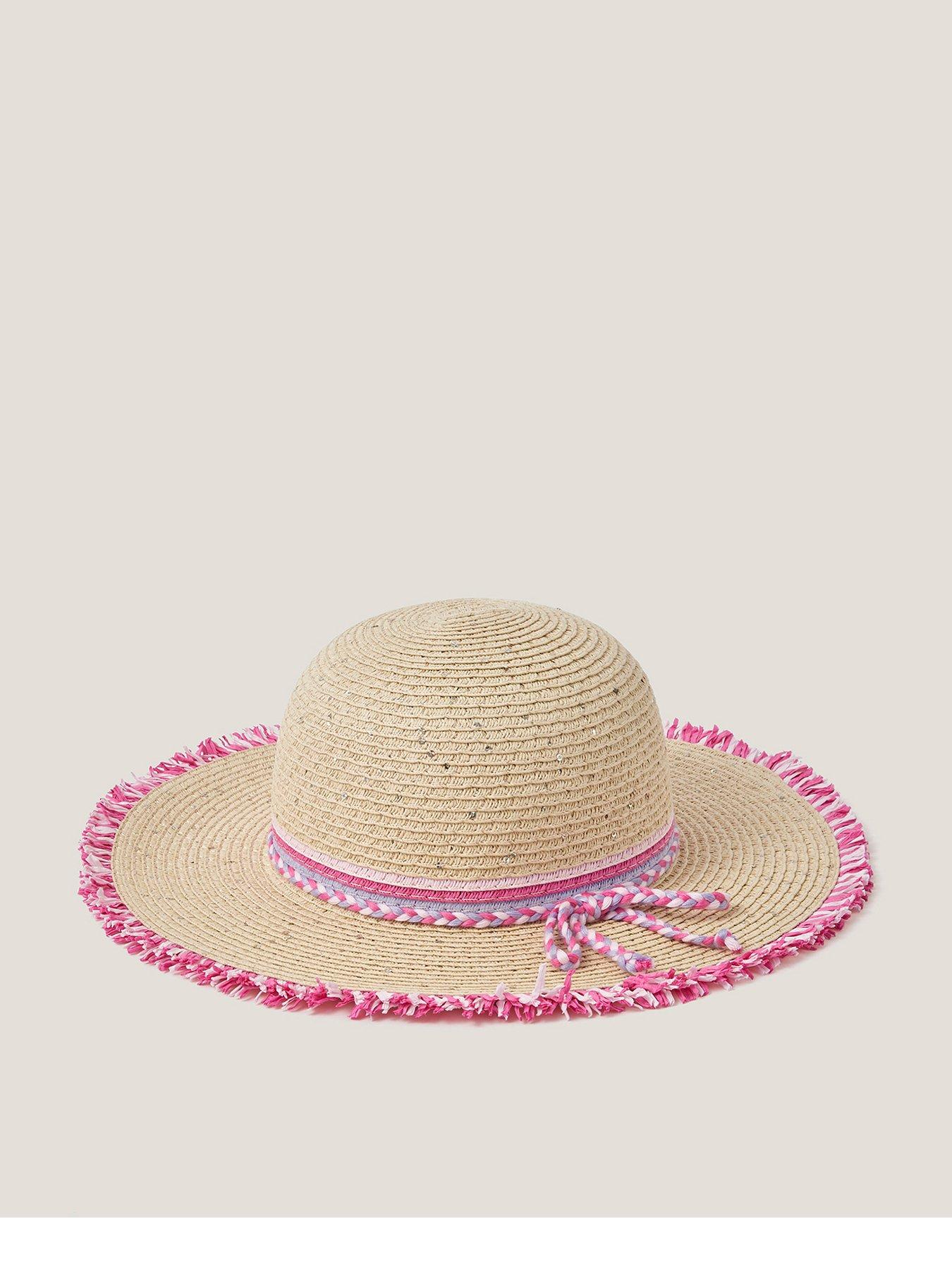 Image 1 of 3 of Monsoon Girls Pink Trim Sparkle Hat - Multi