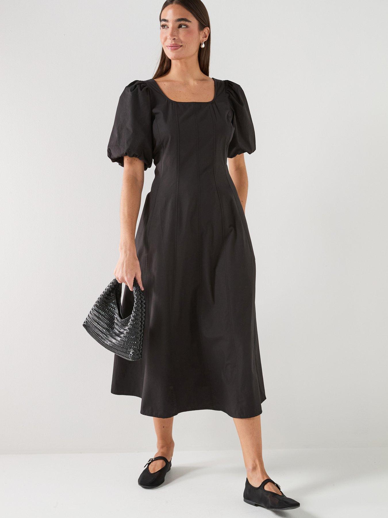 JDY Penelope Midi Dress - Black