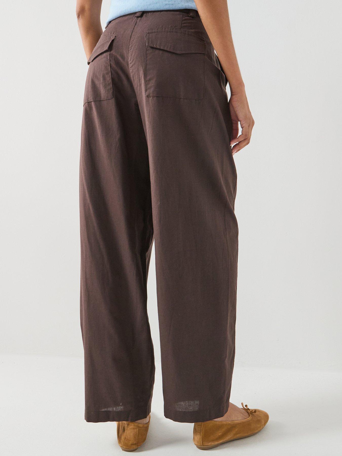 Image 2 of 5 of Vero Moda Vmselma Hw Barrel Pants Wvn Noos