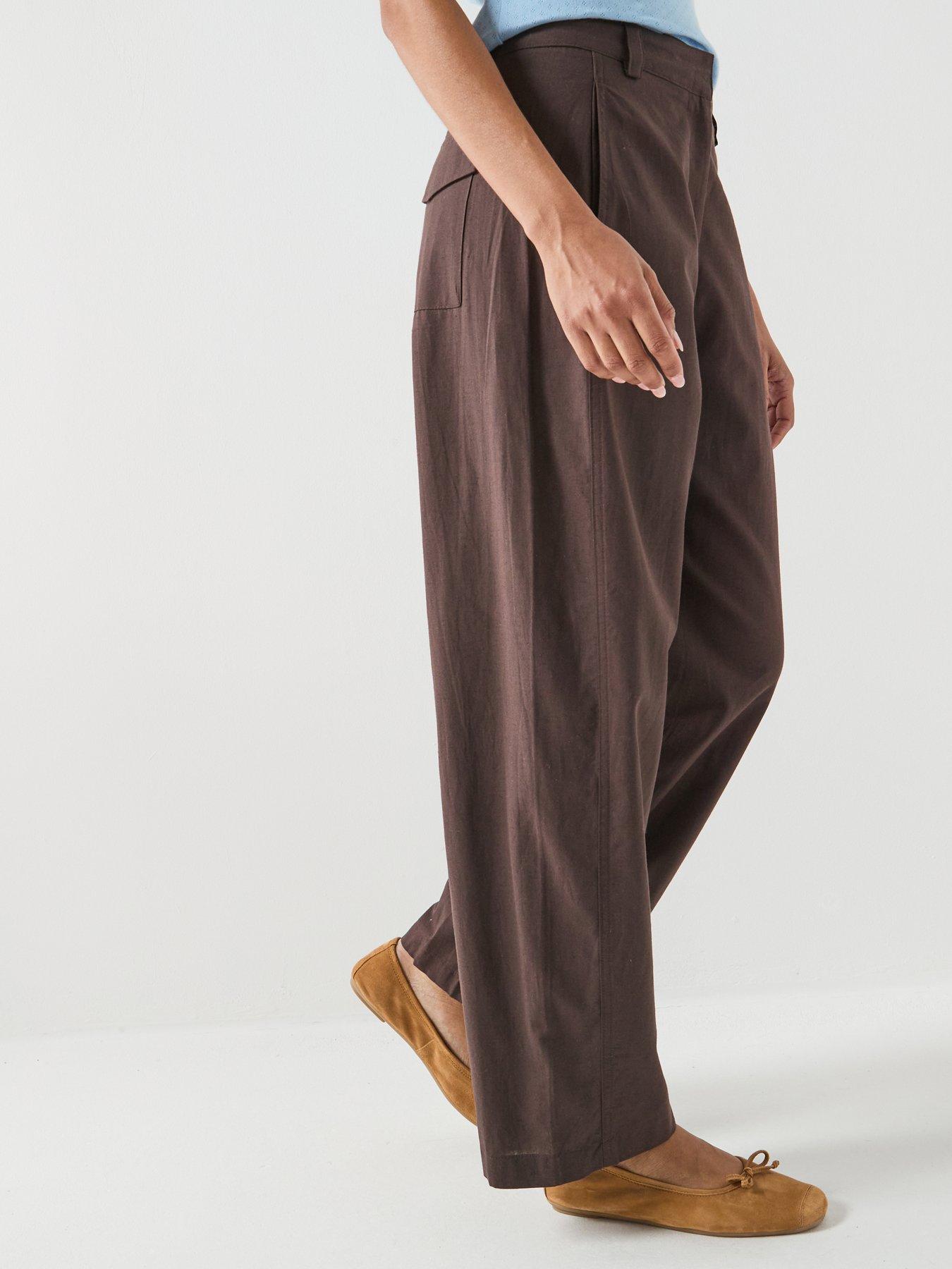 Image 4 of 5 of Vero Moda Vmselma Hw Barrel Pants Wvn Noos