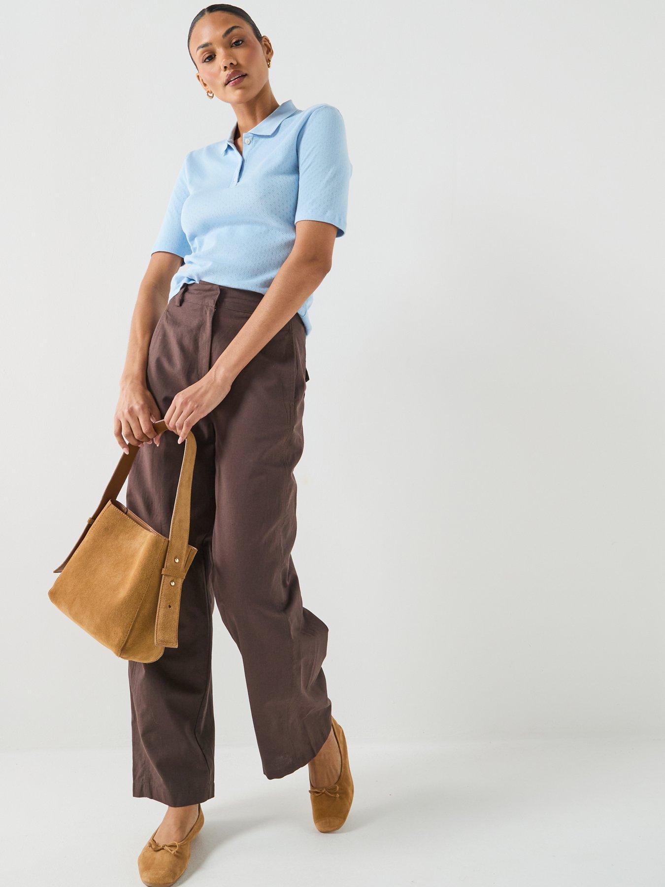 Image 5 of 5 of Vero Moda Vmselma Hw Barrel Pants Wvn Noos