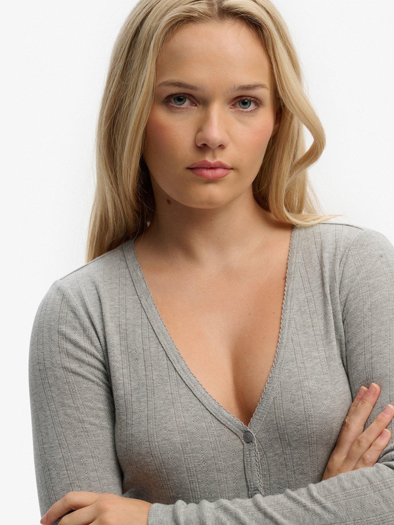 superdry-athletic-essential-pointelle-cardigan-greydetail