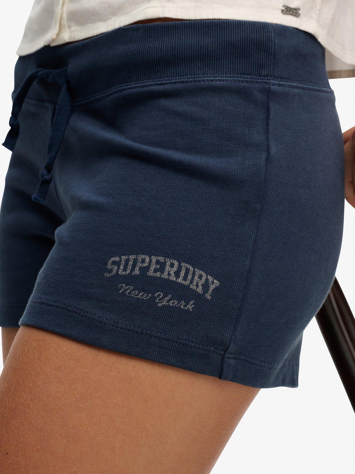 Image 6 of 6 of Superdry Athletic Essentials Jersey Script Short - Blue