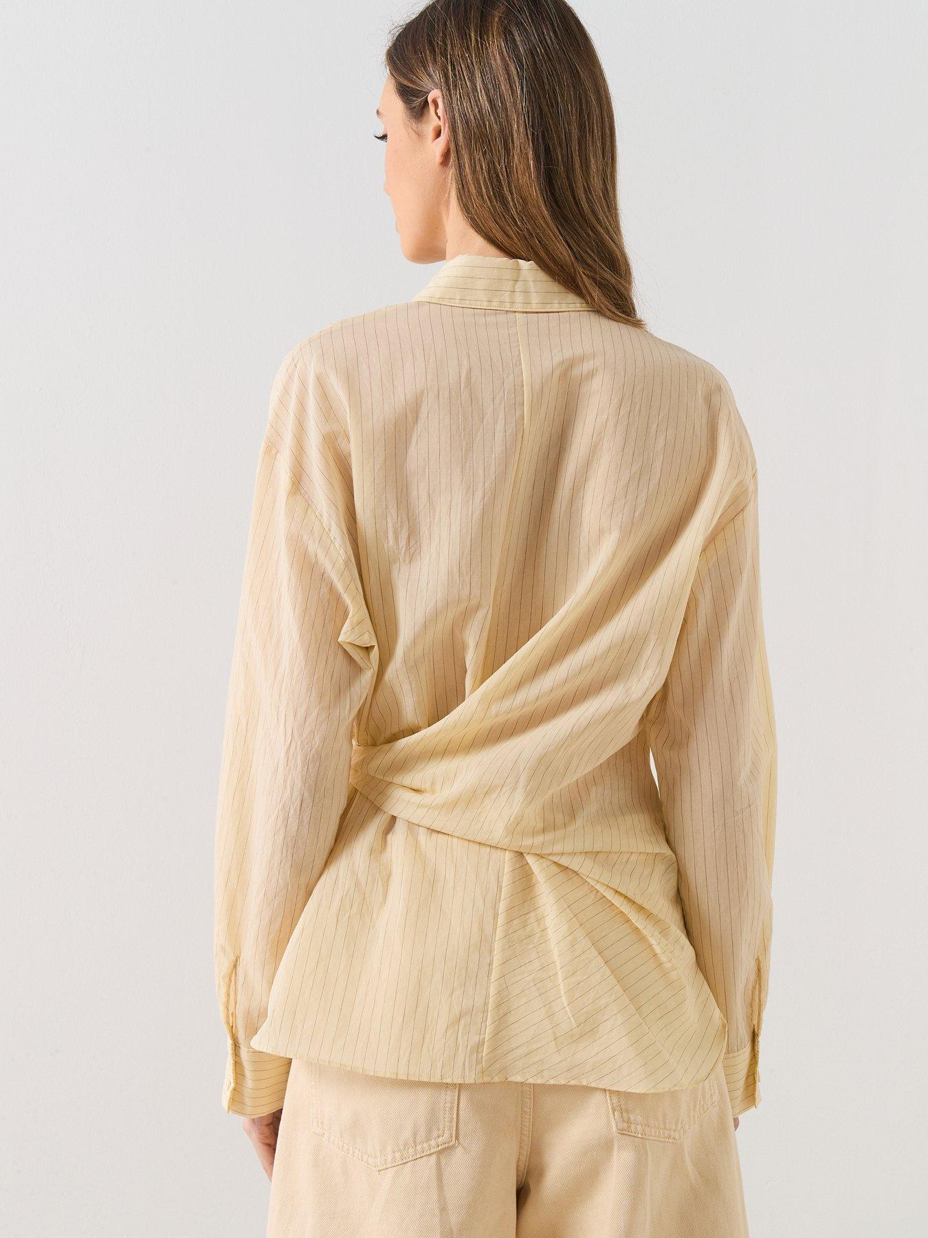 mango-stripped-knot-shirt-yellowstillFront