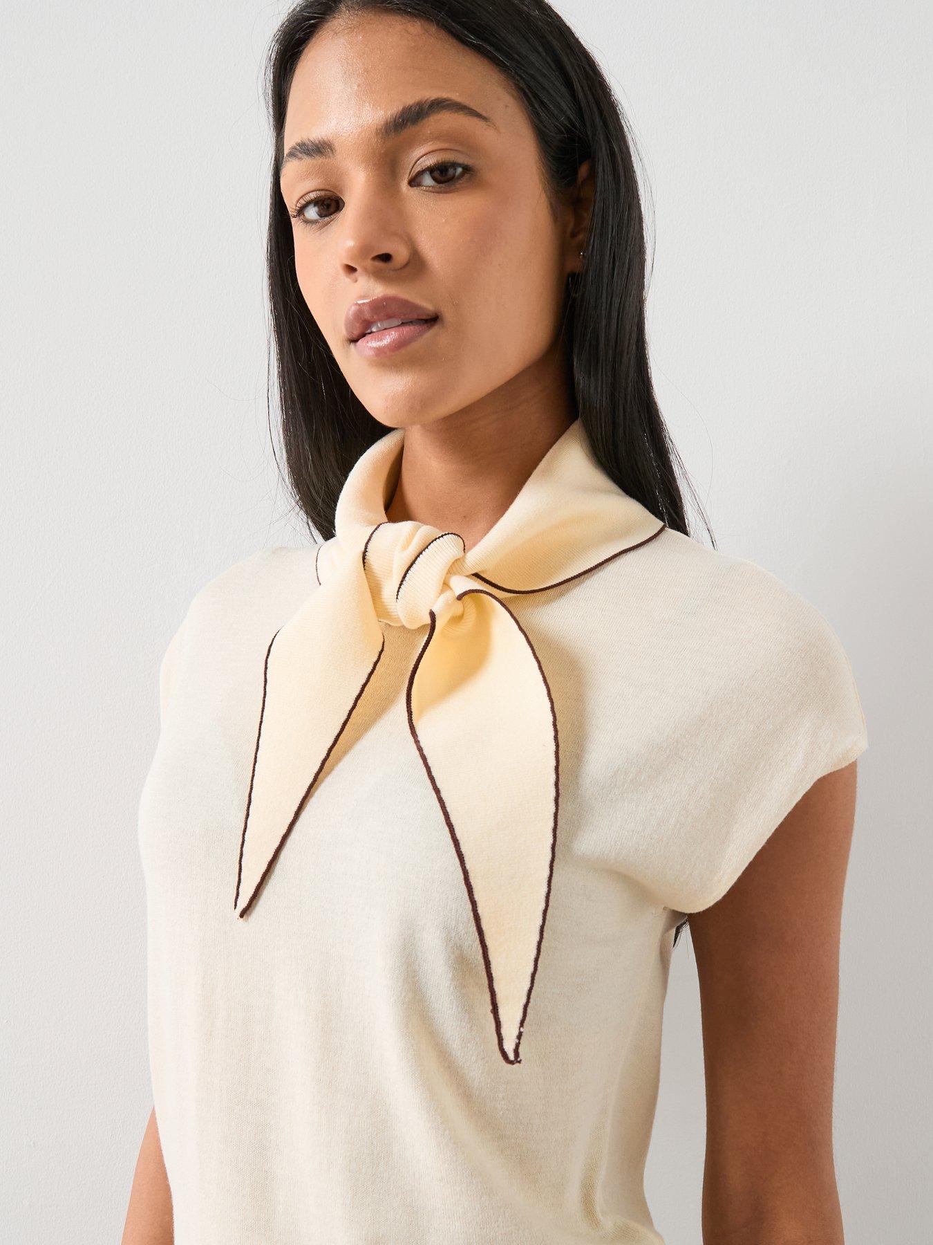 mango-knitted-top-with-scarf-detail-yellowoutfit