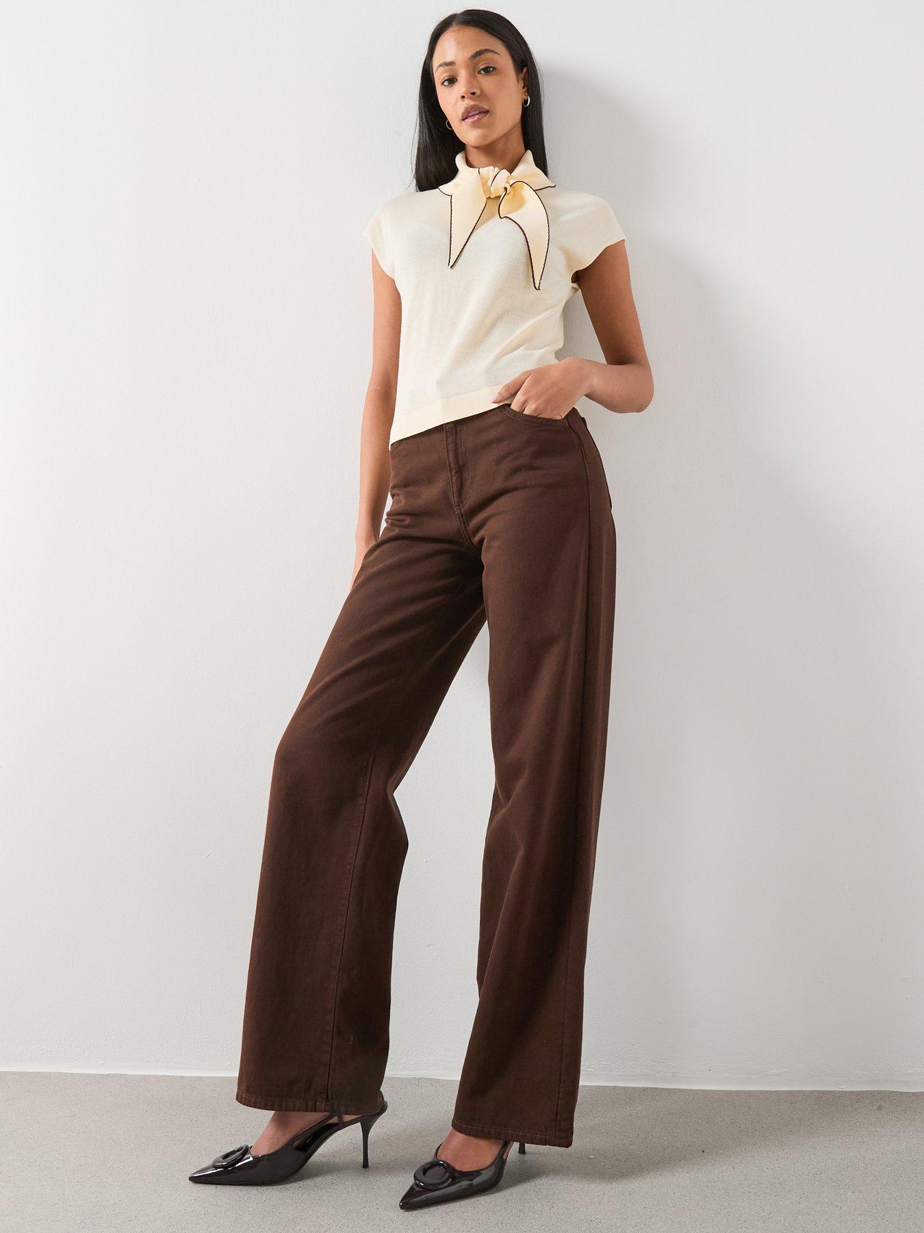 mango-knitted-top-with-scarf-detail-yellowdetail