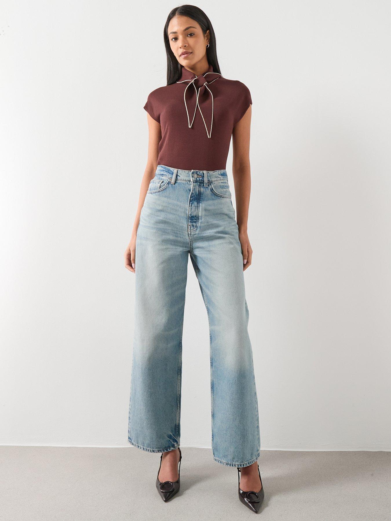 mango-knitted-top-with-scarf-detail-browndetail