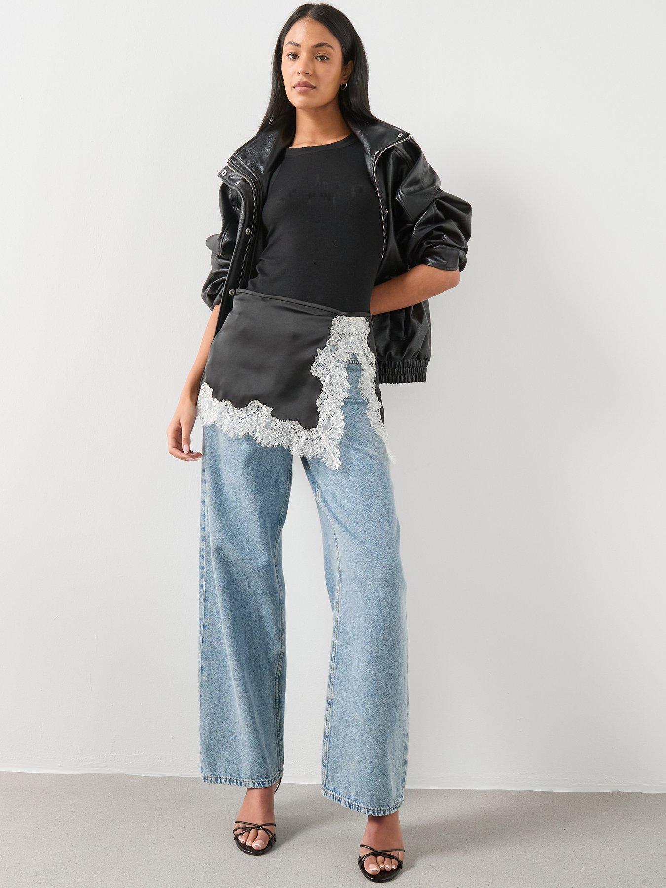 mango-satin-lace-skirt-blackback