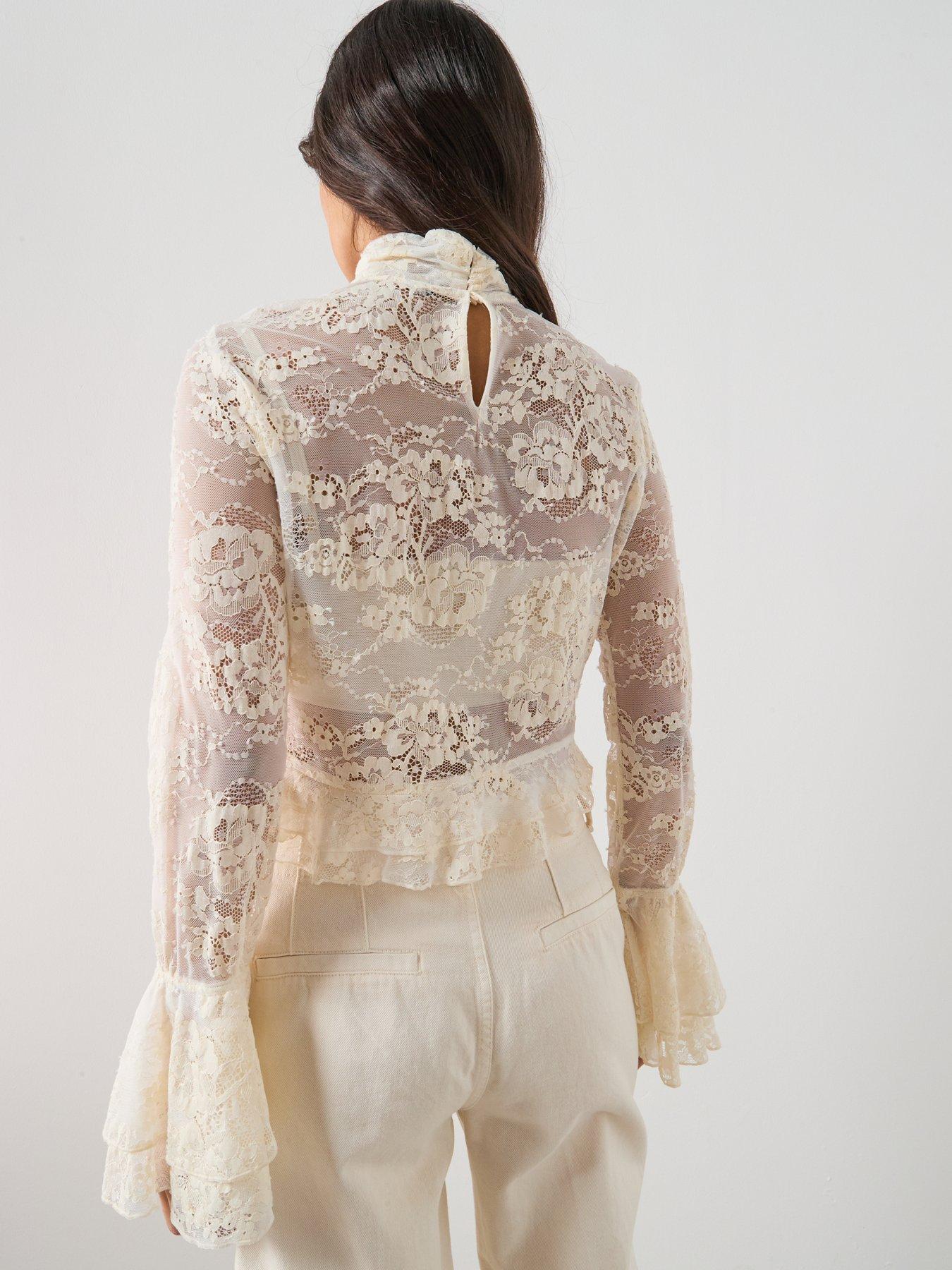 mango-ruffled-embroidered-blouse-beigestillFront