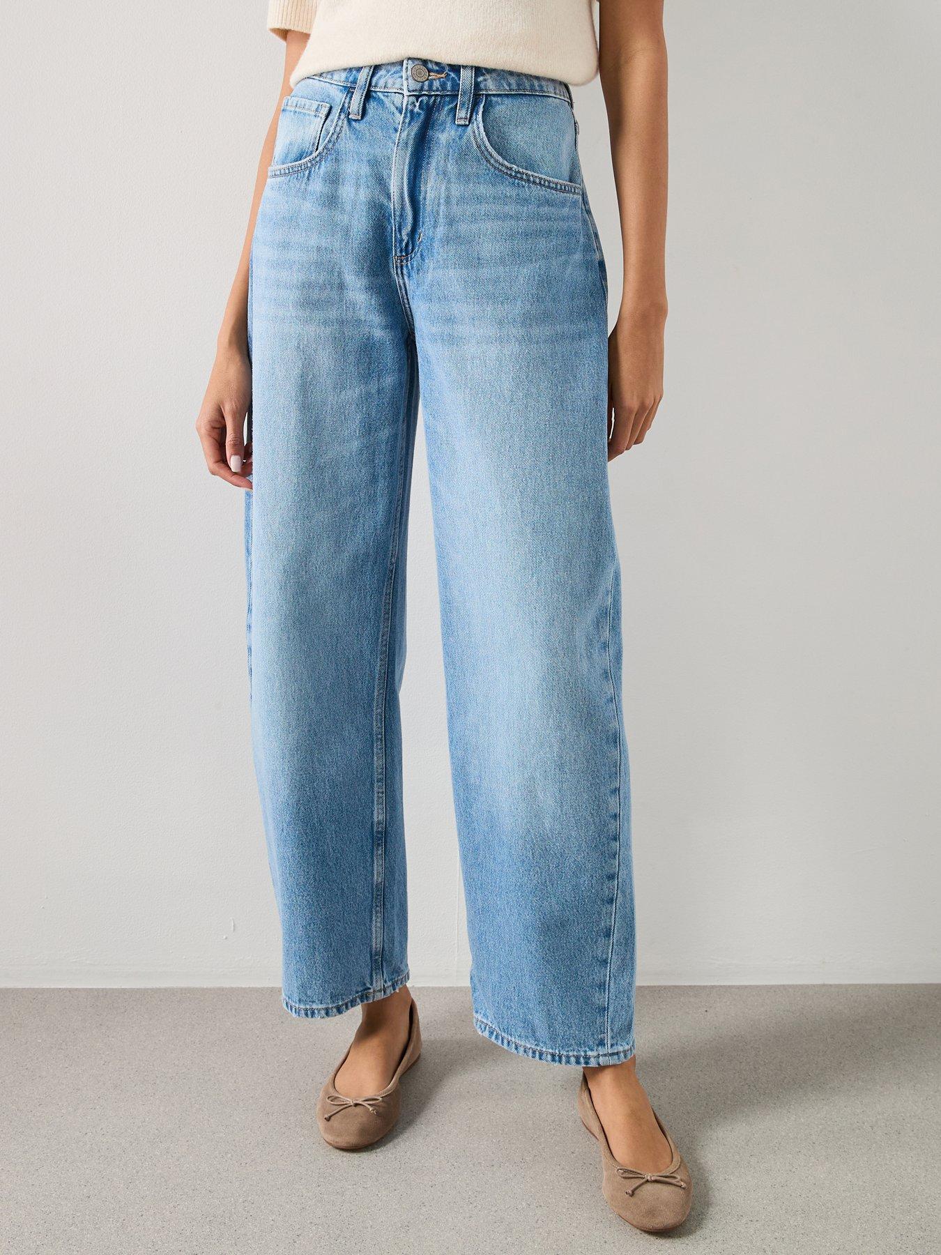 mango-high-waisted-barrel-jeans-blue
