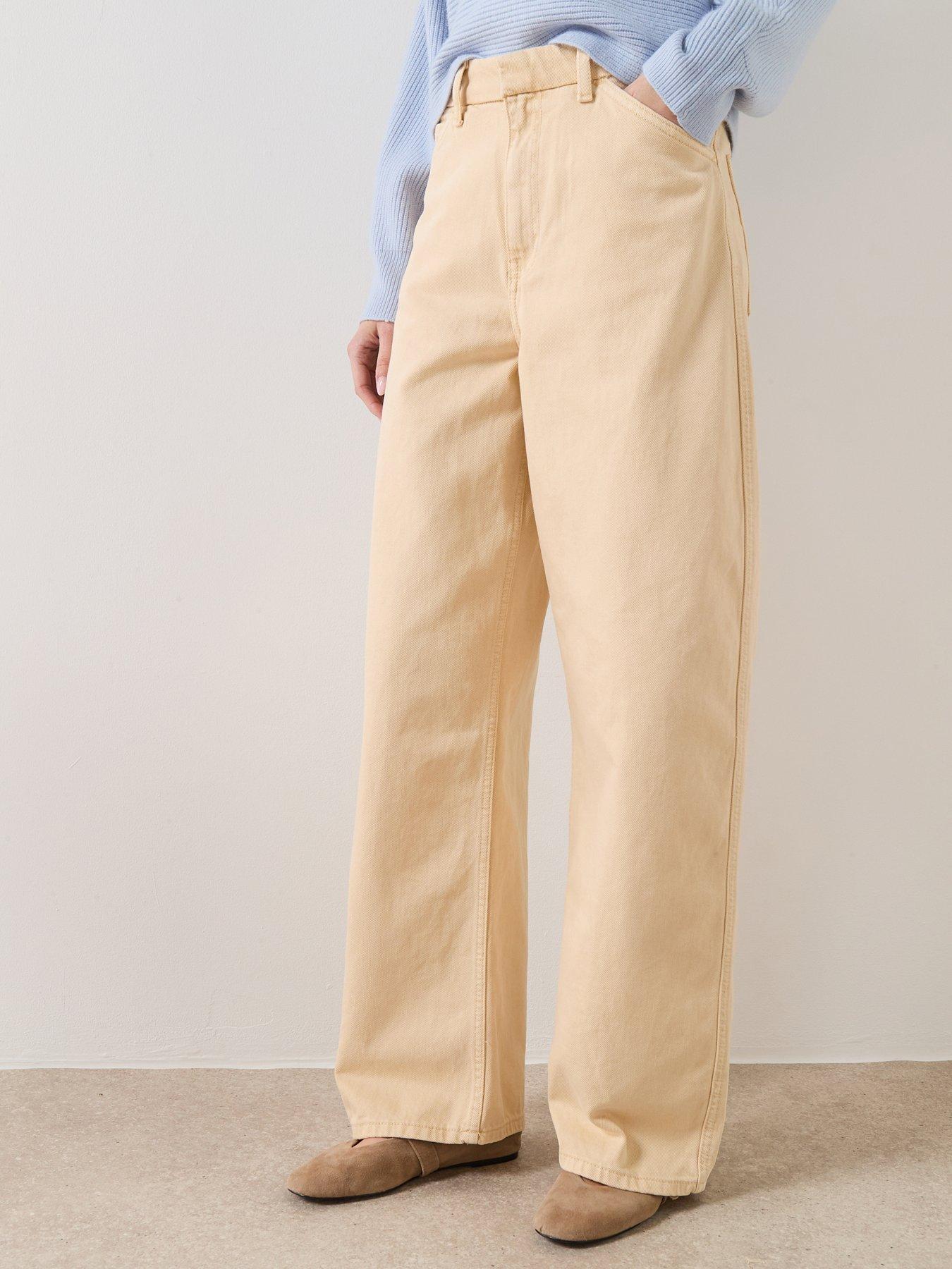 Image 1 of 6 of Mango Mid-rise Balloon Jeans - Vanilla