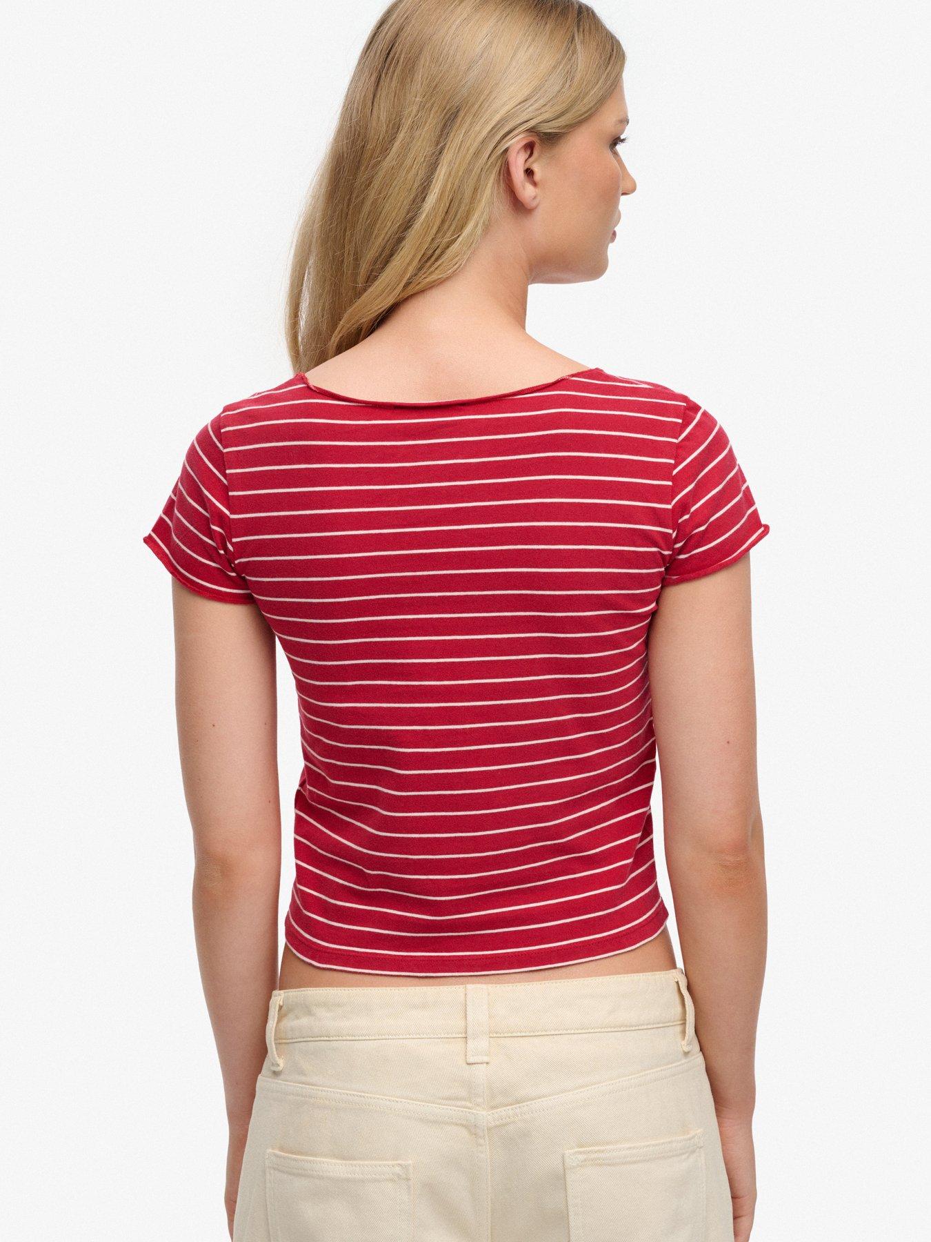 Image 2 of 5 of Superdry Ath Ess Gatherd Pattern Ss Top