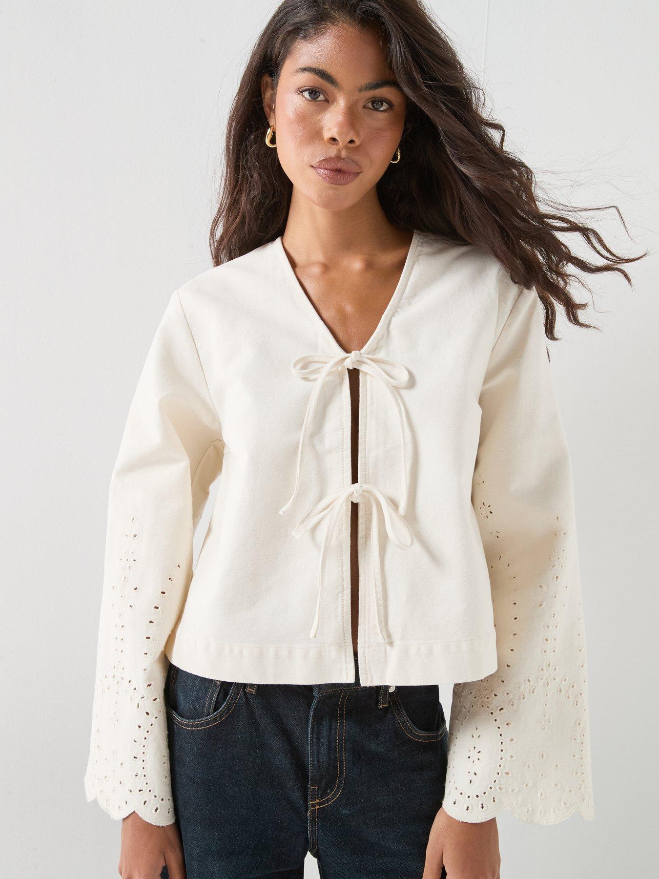 Image 6 of 6 of Only Onlelsa Crochet Jacket Otw