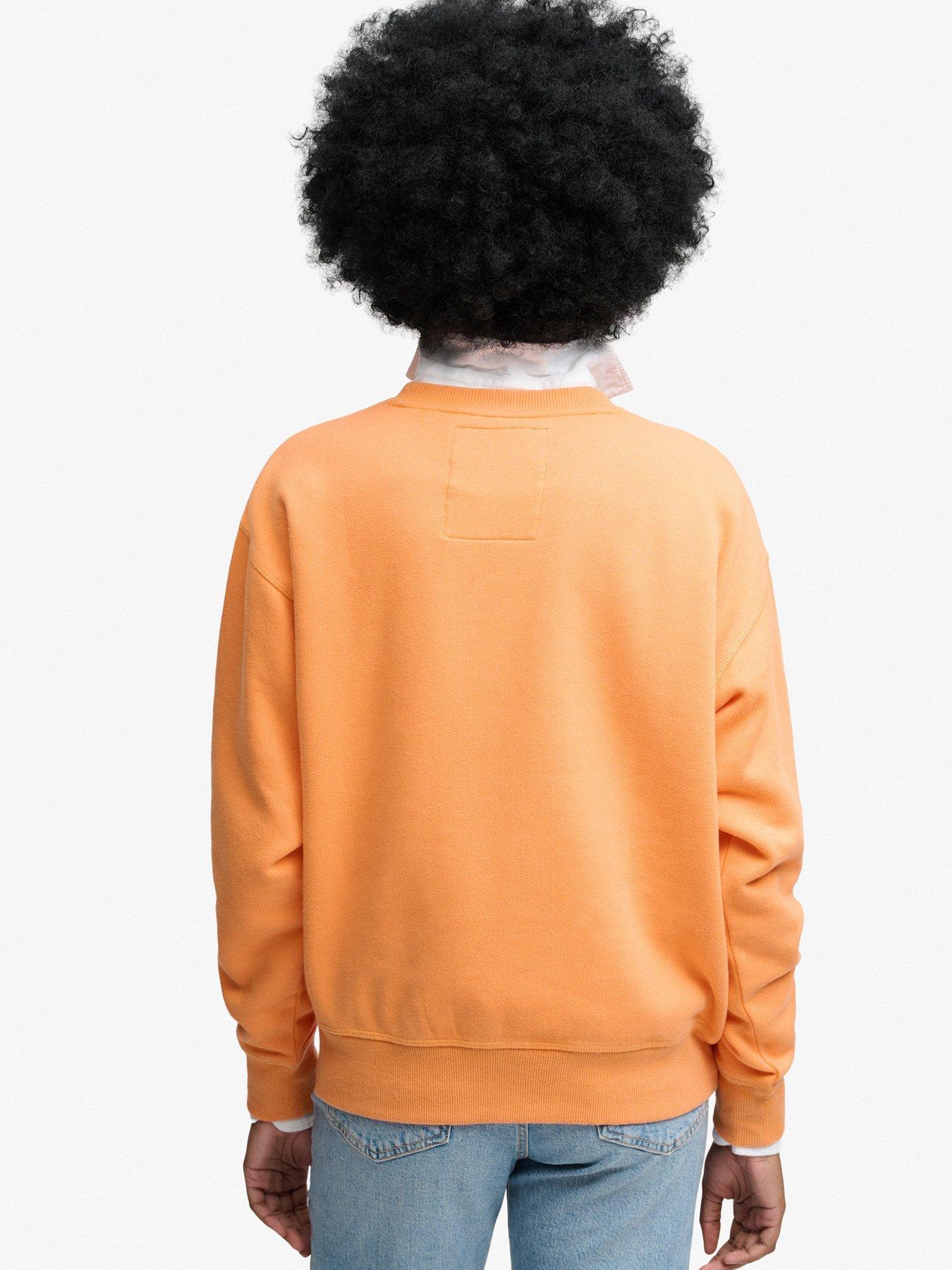 Image 2 of 5 of Superdry Industry Worker Loose Crew Sweatshirt - Orange
